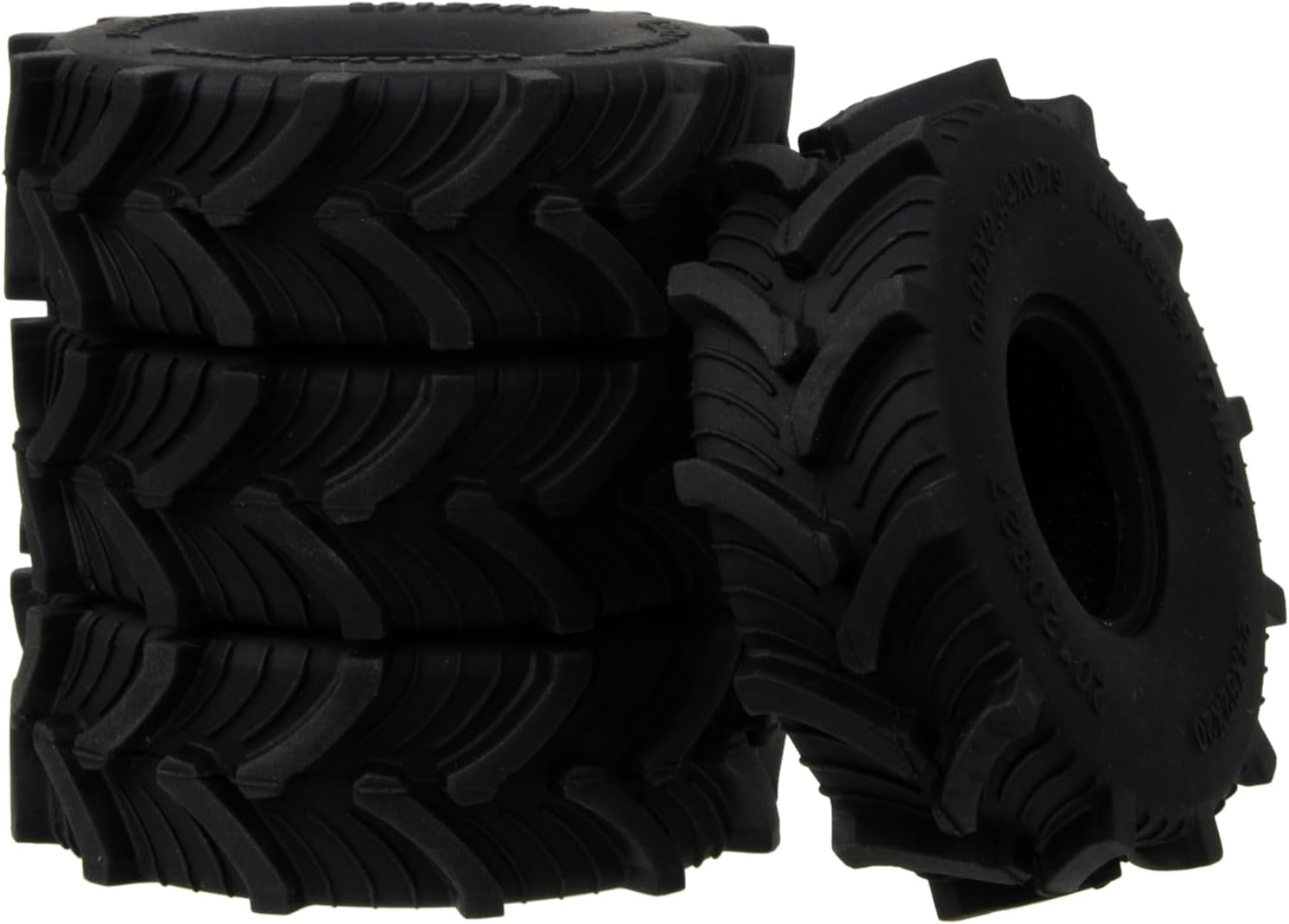 HobbyMarking 1.0 Crawler Mud Terrain 2.441 in Neumáticos de goma suave para 118 Axial SCX24 TRX4M Defender Bronco Deadbolt B17 FCX24 124 RC Crawler