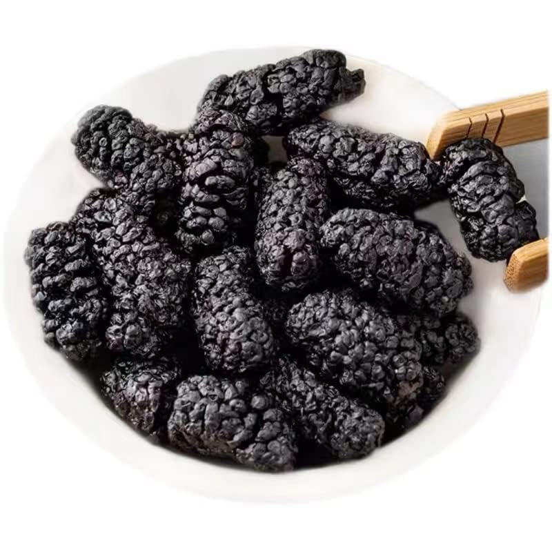 GUOSETIANX Moras negras secas silvestres de alta calidad, 8.82 oz, sin arena, sin enjuagues, listas para comer