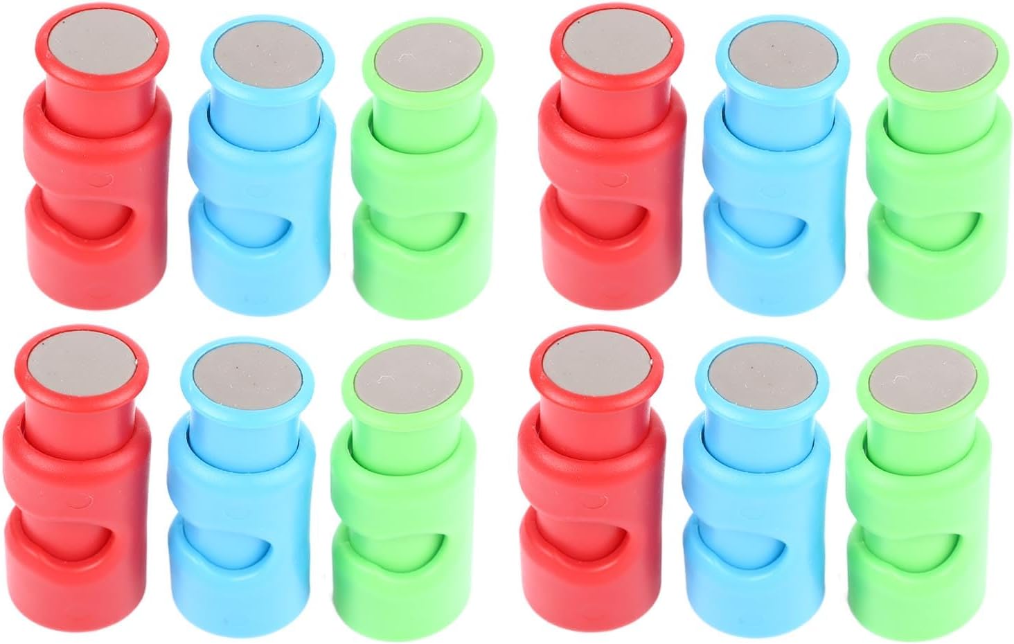 12 clips para bolsa de pan, plástico ABS resistente, 3 colores, fácil operación, clips de cierre de bolsa de plástico para el hogar, cocina, viajes,