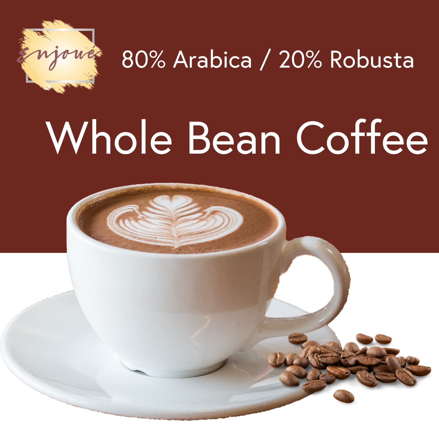 Enjoue Exquisito café integral en grano 8.8 oz250 g (8.82 oz, Milano Miscela)
