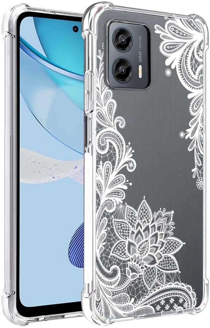 Funda para Moto G 5G 2023 (no para Moto G 5G 2022) Funda delgada y flexible de TPU para niñas y mujeres, Airbag, parachoques de goma de absorción de