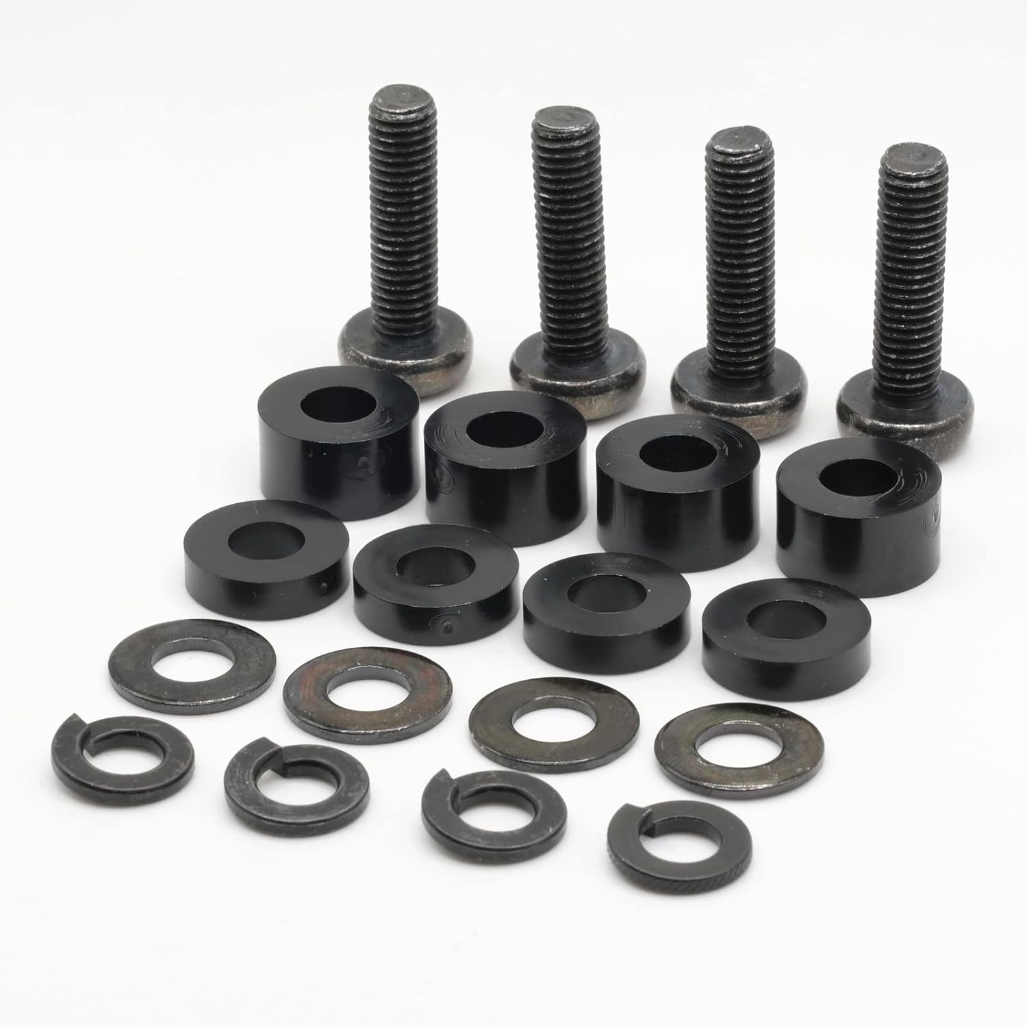 Tornillos de montaje en pared M8 compatibles con instalaciones Samsung de 0.433-0.512 in (paso de 0.049 in) kit completo con tornillos, arandelas y