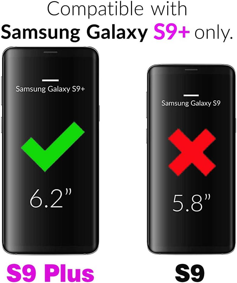 Funda de teléfono para Samsung Galaxy S9 Plus, cubierta dura, a prueba de golpes, silicona suave, híbrida, tres capas, resistente, protección de PC,