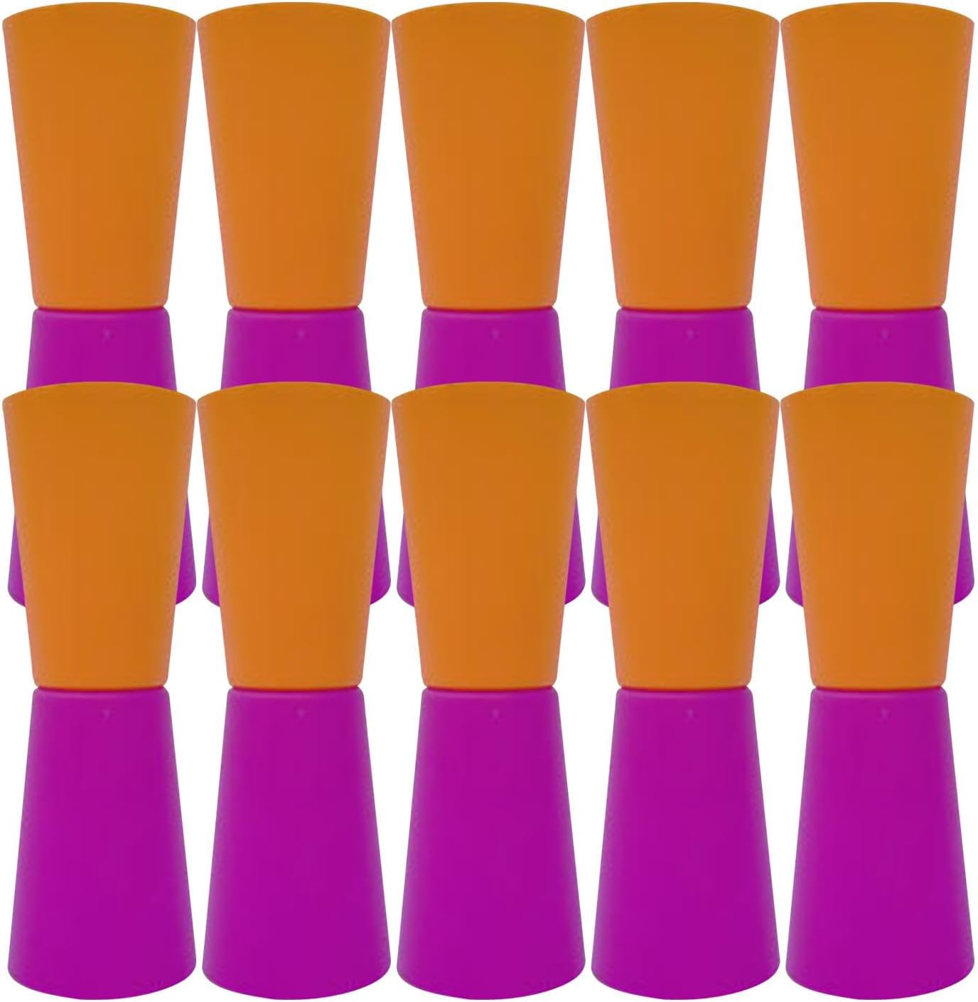 SM SunniMix 10 tazas con tapa invertidas para entrenamiento de agilidad, equipo deportivo, fitness, ejercicio, ayuda para gimnasio, jardín de