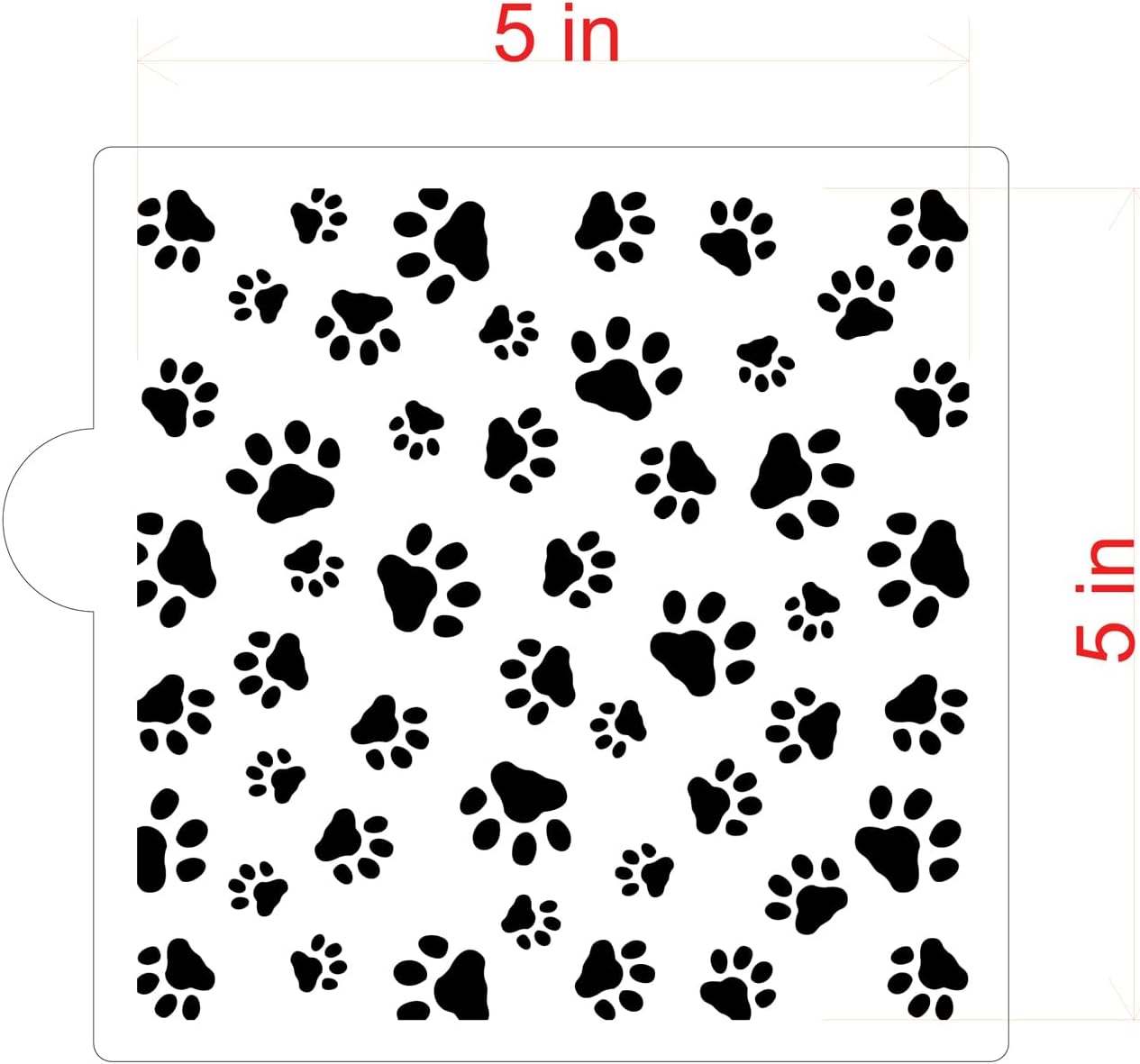 Plantillas de galletas y manualidades para perros Mini Paws Allover de Designer Stencils