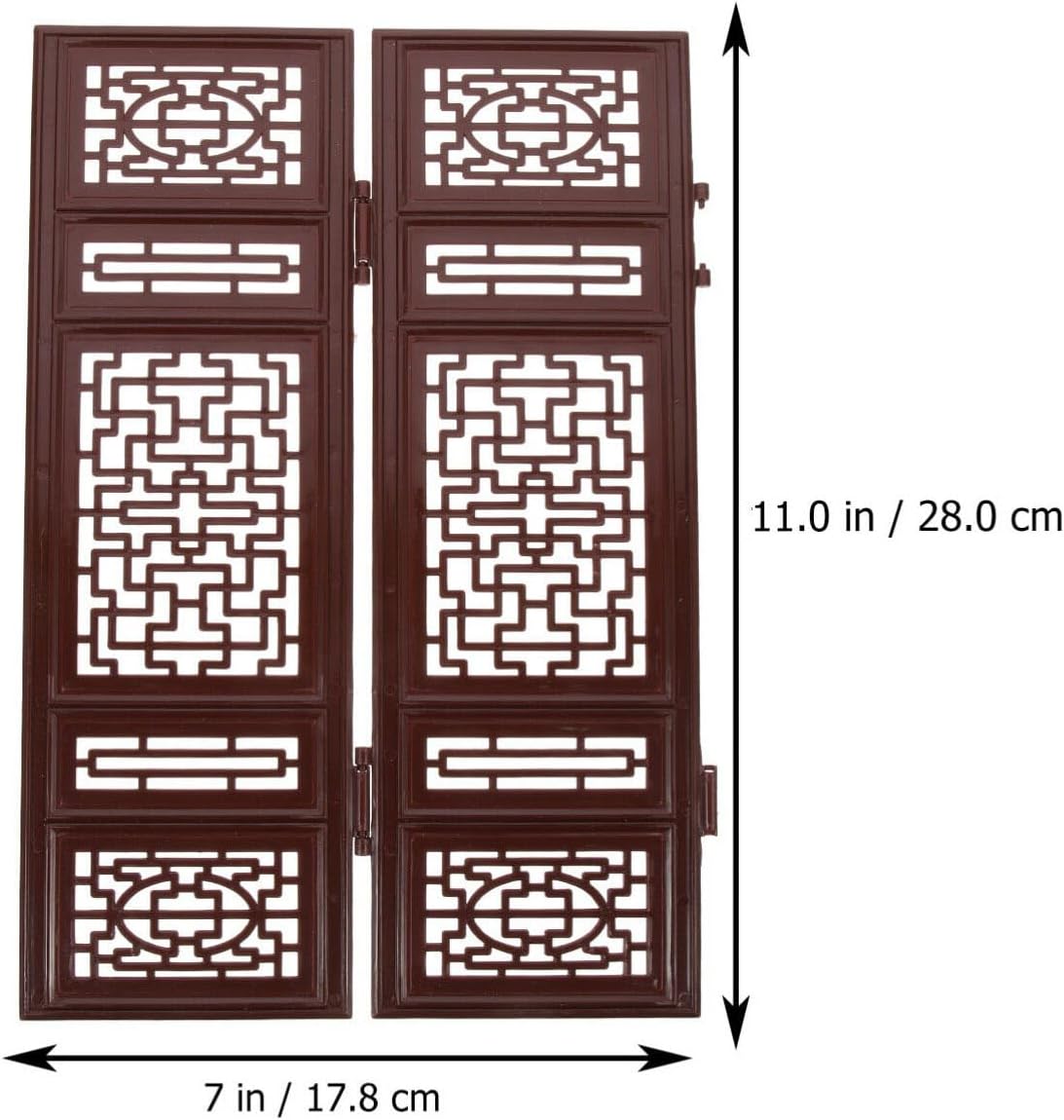 Zerodeko 4 piezas de pantalla en miniatura para casa de muñecas, pantalla de madera de casa de muñecas 112, mini panel divisor de habitación,