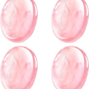 4 piedras de preocupación para el pulgar para la ansiedad, piedras de chakras, cristales de chakras, cristal rosa, amatista, ojo de tigre, 4 piedras de preocupación para el pulgar para la ansiedad, piedras de chakras, cristales de chakras, cristal rosa, amatista, ojo de tigre,