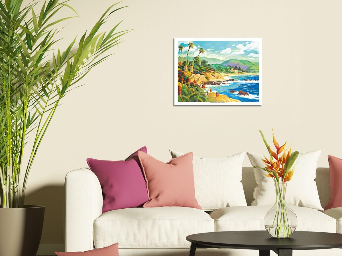 Enamorado de Laguna Beach – California – Vista al mar – Desde una pintura original de acuarela por Robin Wethe Altman – Impresión artística maestra