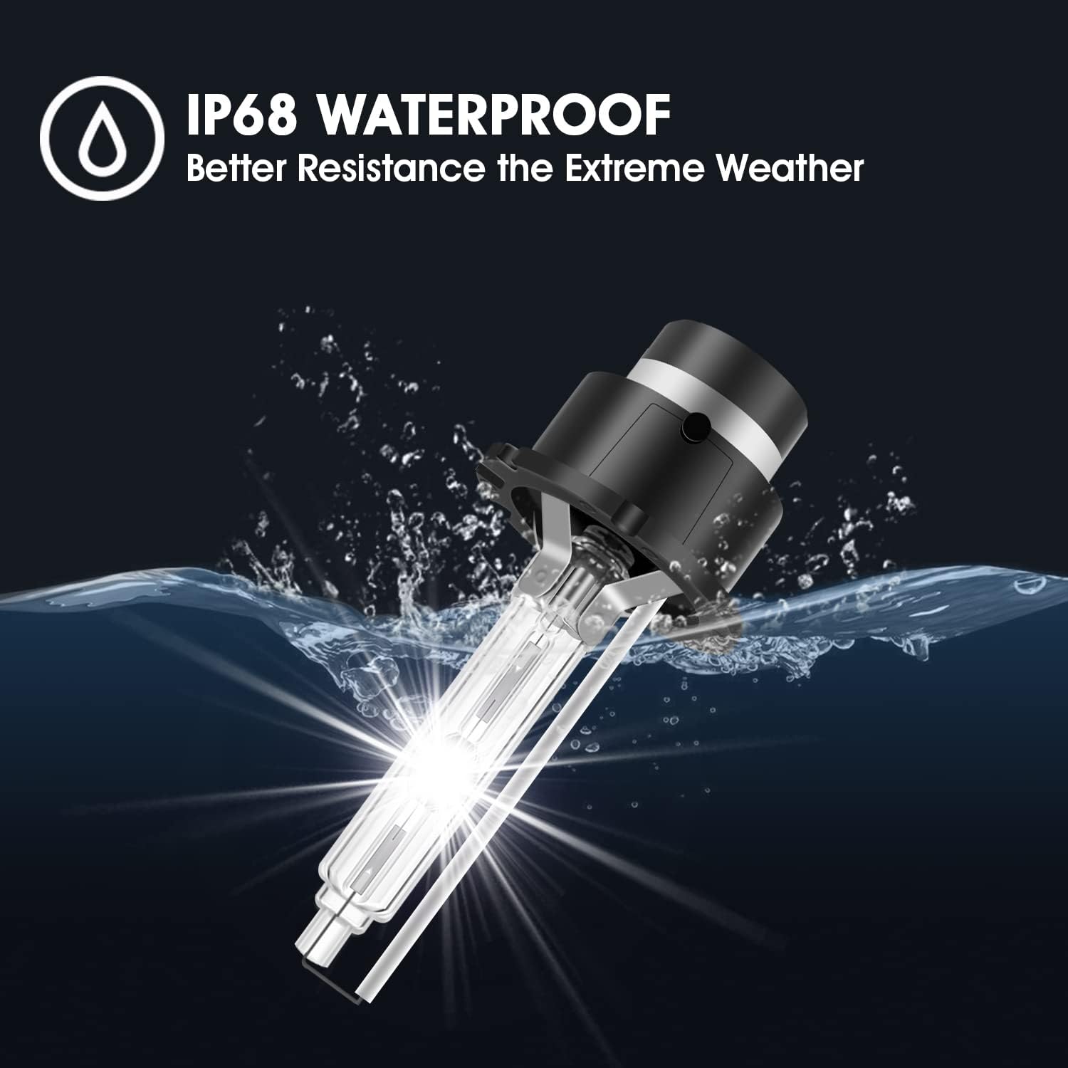 ELECTRONLUMEN D2S HID – Bombillas de xenón para faros delanteros, 35 W, 6000 K, faros delanteros de repuesto de haz alto y bajo, color blanco frío,