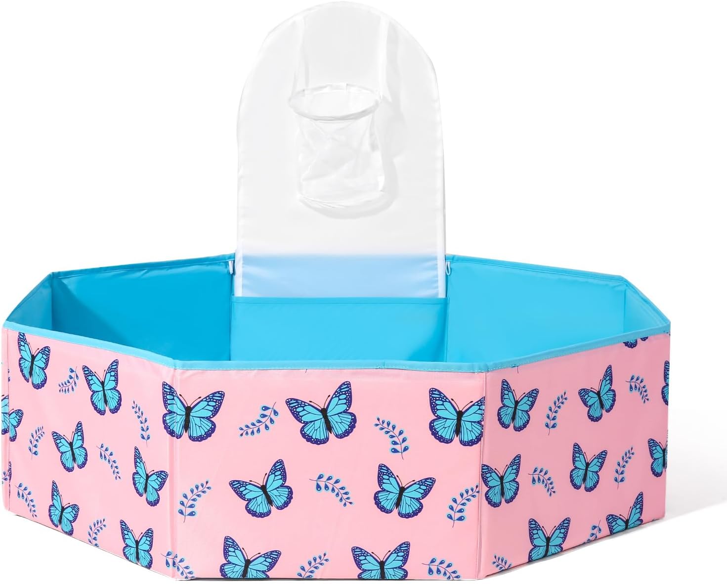 Piscina hexagonal para niños, perros y gatos  Piscina para bebés y piscina plegable para niños pequeños  Construcción robusta divertida área de