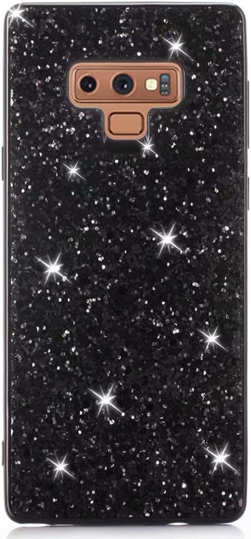 Funda para Galaxy Note 9, diseño de diamantes de imitación brillantes de cuerpo completo, delgado, galvanizado, TPU amortiguador, funda protectora