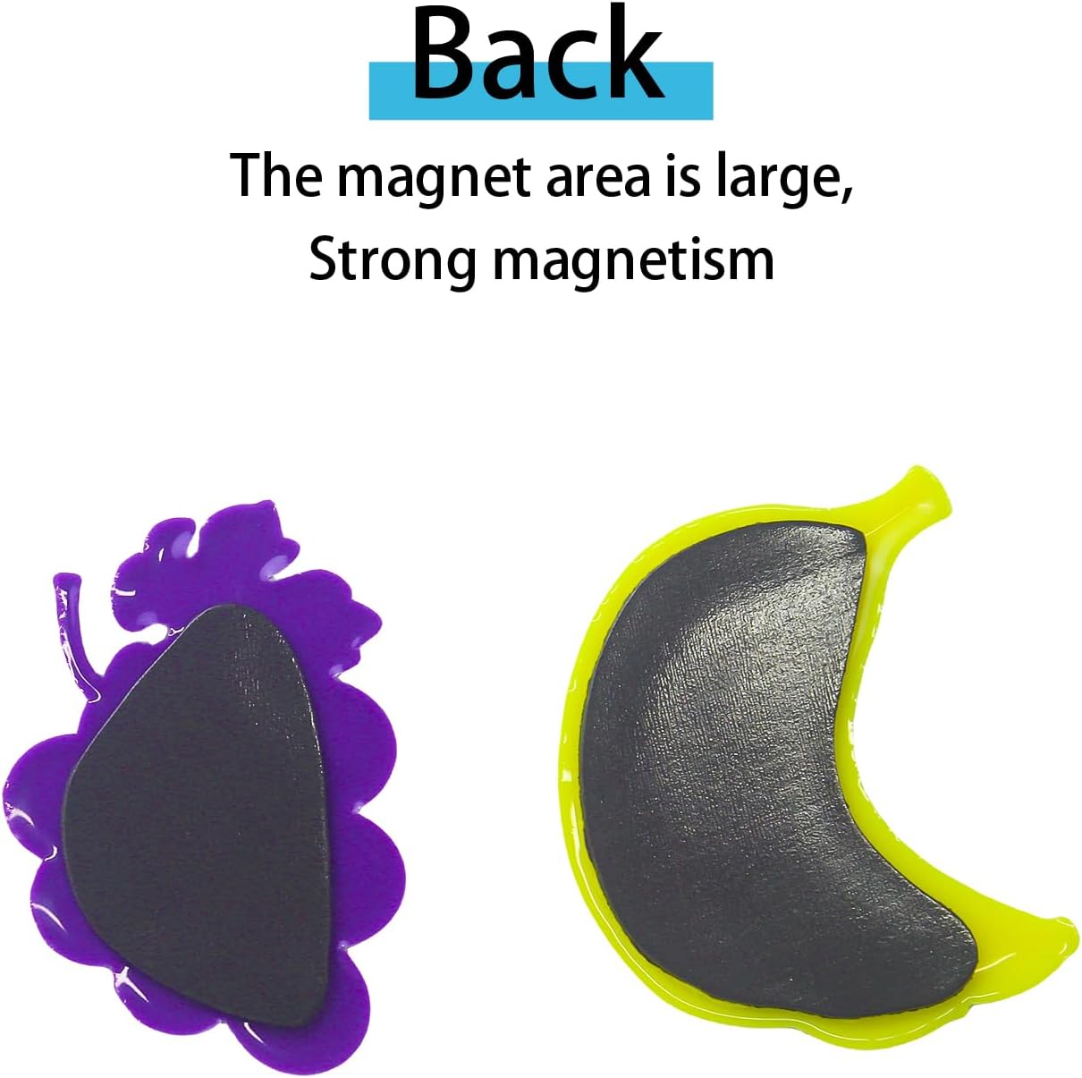 Pegatinas de imán de PVC impermeable para refrigerador, diseño de frutas cortadas, fijación fuerte para fotos, notas y decoraciones