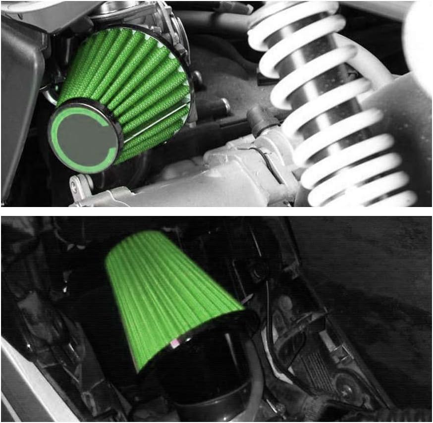 Filtro de aire universal para motocicleta de 1.654 in, filtros de aire verde para Honda CB 250 N R S CB400 N Kawasaki KZ250 A A1 A2 A3 B B1 B2 GPZ