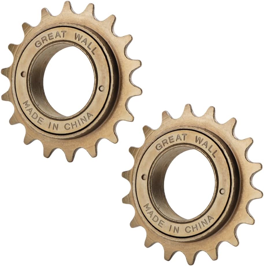 2 piezas de rueda libre de bicicleta de una sola velocidad, 18T compatibles con piezas de repuesto de ciclismo de una sola velocidad de 12 x 18