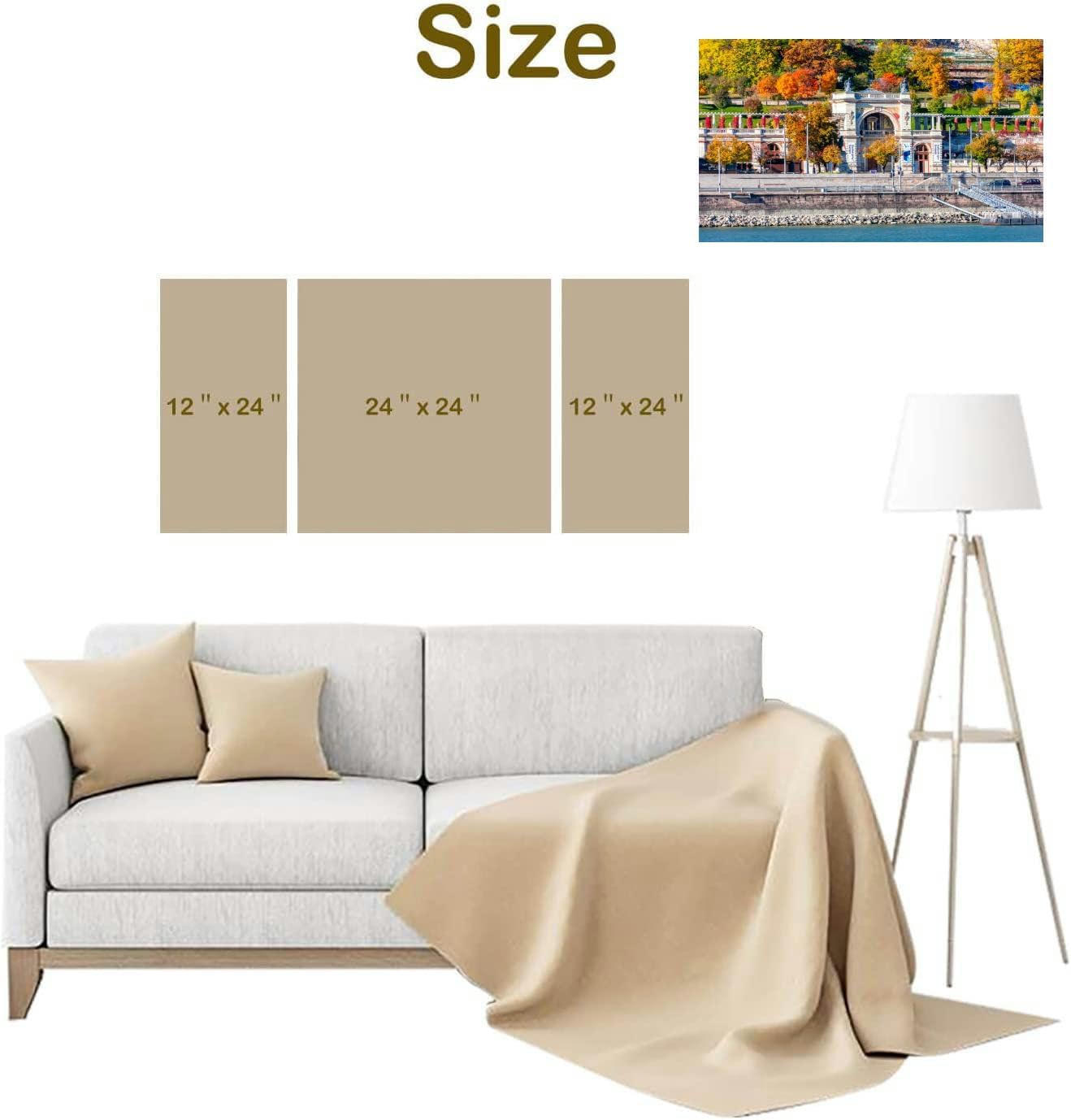 Castle Garden Bazaar (Varkert Bazar) at Royal palace Buda autumn Budap Large Wall Art Decor Canvas Wall Art Paintings Pictures for Bedroom Above Bed