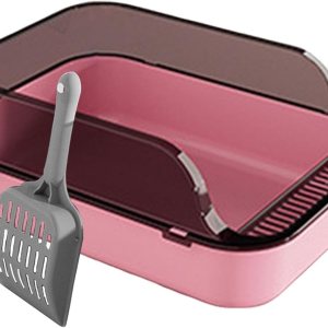Caja de arena para gatos, bandeja de arena para mascotas, fácil de limpiar, bandeja de arena semicerrada para gatitos, inodoro para gatos pequeños, Caja de arena para gatos, bandeja de arena para mascotas, fácil de limpiar, bandeja de arena semicerrada para gatitos, inodoro para gatos pequeños,