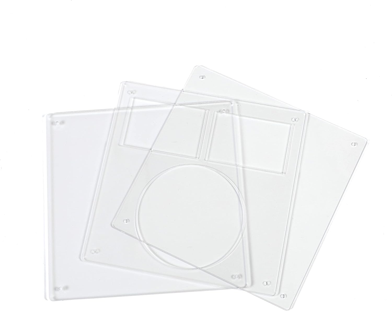 UItrccqapd Marcos de fotos de acrílico transparente para CD, marcos magnéticos con caja de regalo, marcos de fotos acrílicos de doble cara para