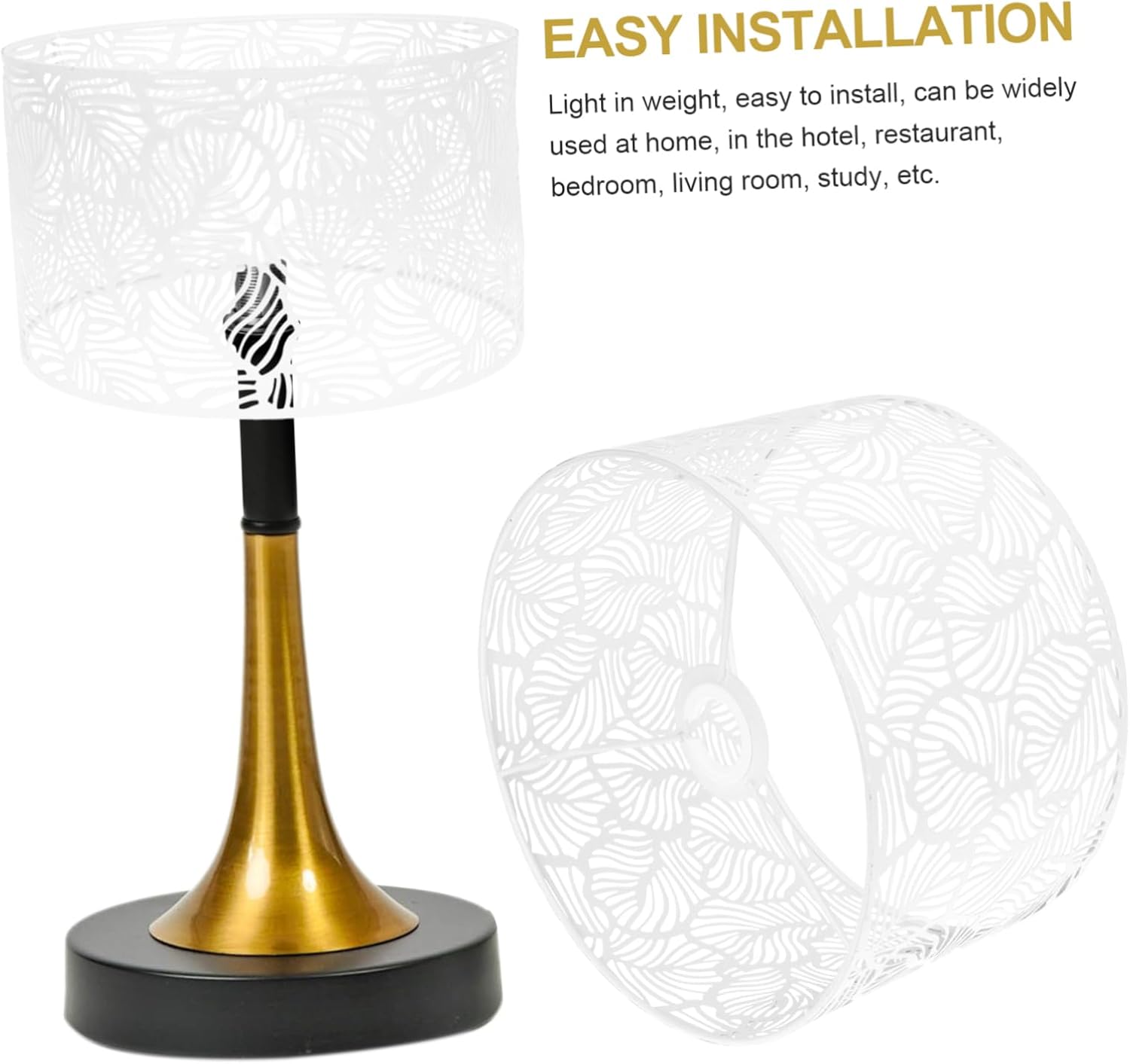 OSALADI Lámpara de mesa de madera, soporte de madera, lámpara redonda, candelabro, pantallas de lámpara de mesa, cubierta de lámpara de mesa,