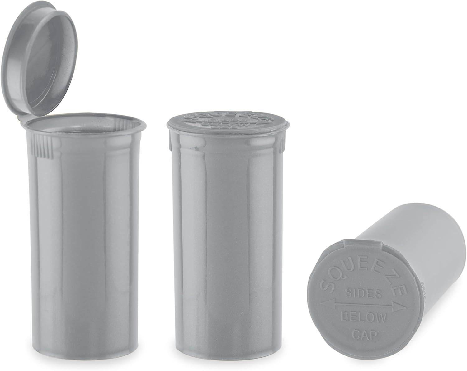 Botellas Pop Top Dram (plateado) – 13 Dram – 315 por caja – (2.75 pulgadas de profundidad x 1.26 pulgadas de ancho) – Suministros de embalaje –