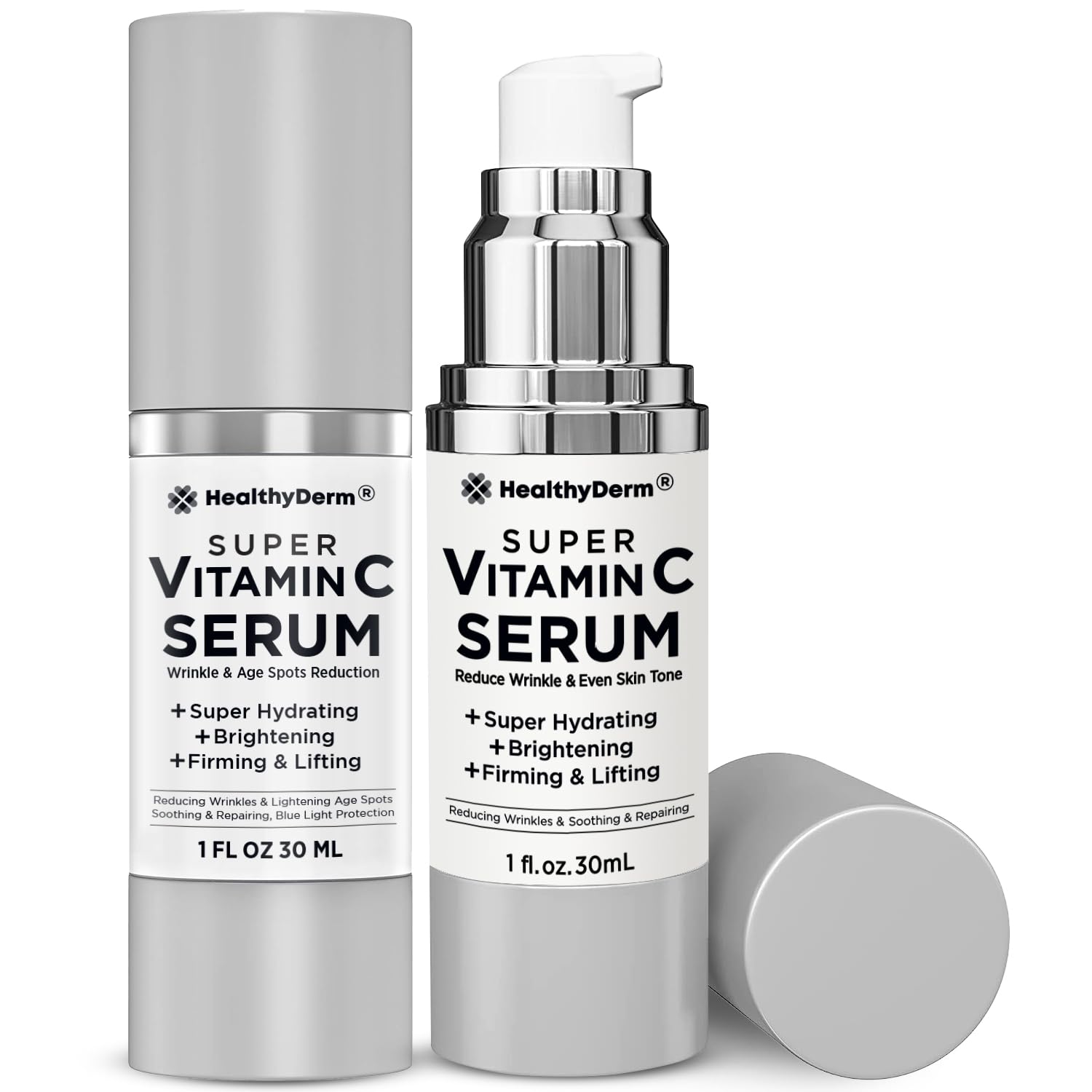 Suero súper vitamina C para mujeres mayores de 70 años niacinamida, vitamina C, ácido hialurónico, péptidos, vitamina E, cafeína, bakuchiol,