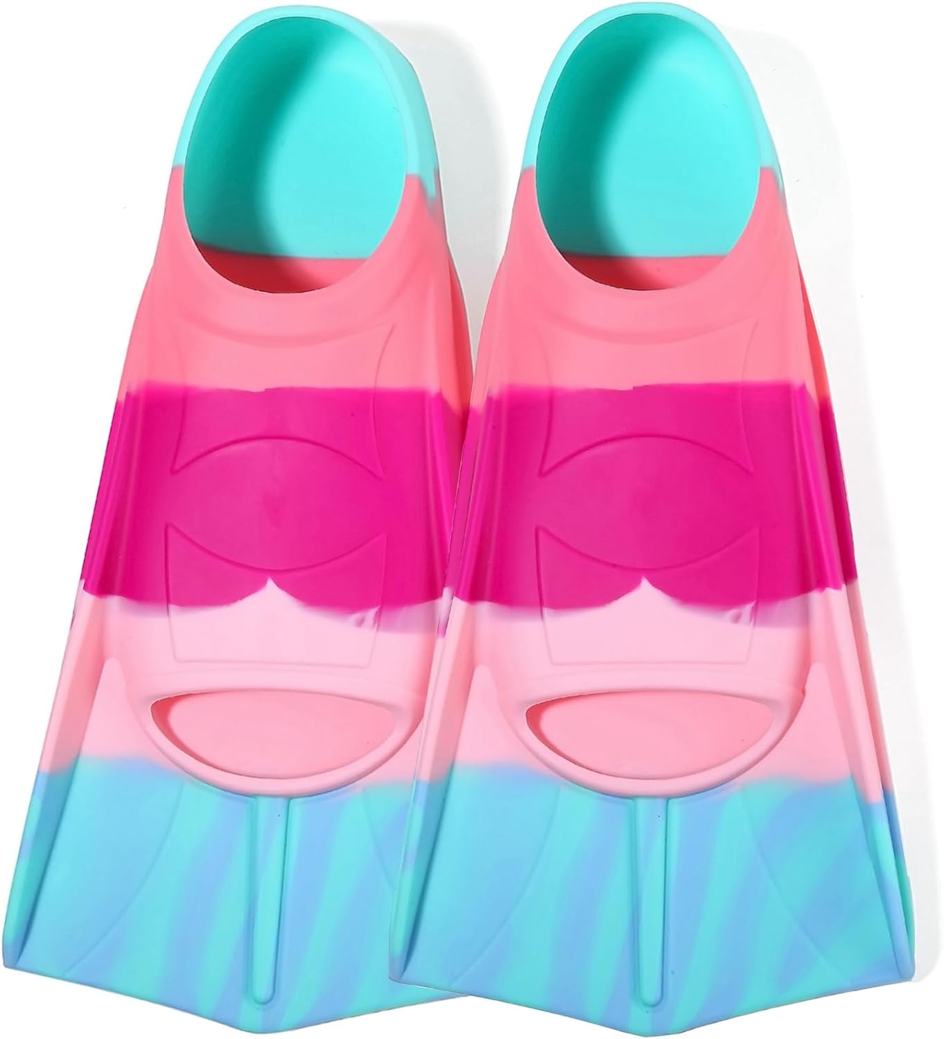 Aletas de natación para niños, aletas cortas de natación para piscina y entrenamiento para niñas y niños