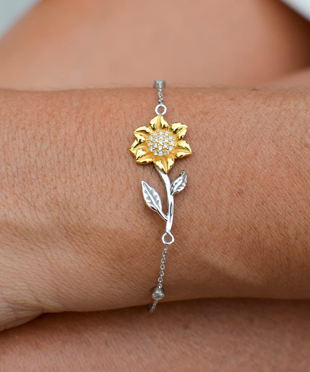 Epic Wife, If Dreams Really do Come True, Then I Will Have Found a Way to Love!, Beautiful Holiday Sunflower Bracelet for Wife