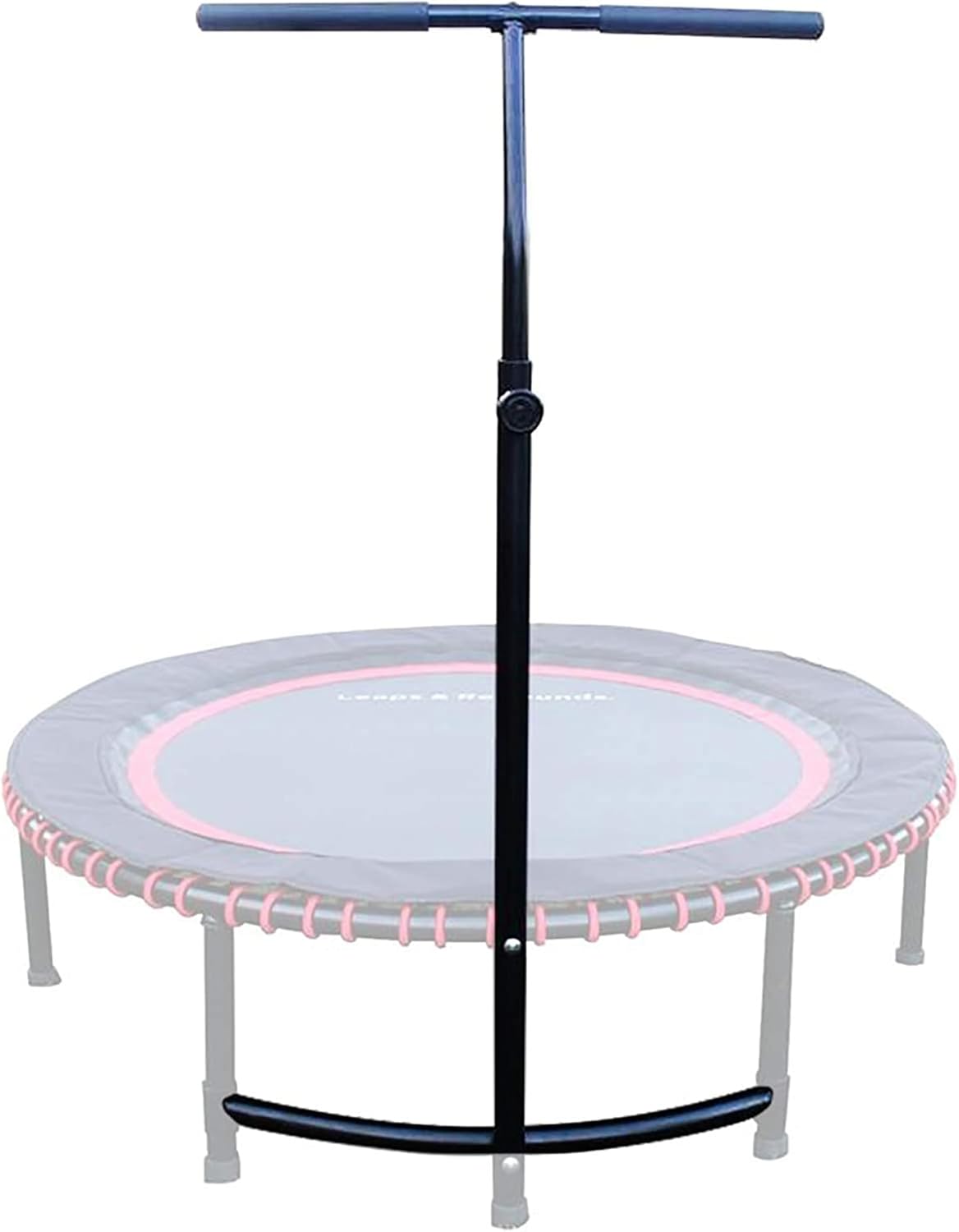 LEAPS & REBOUNDS Barra de estabilidad ajustable de 40 pulgadas con mini trampolín de fitness de 40 pulgadas y rebote de gimnasio en casa para