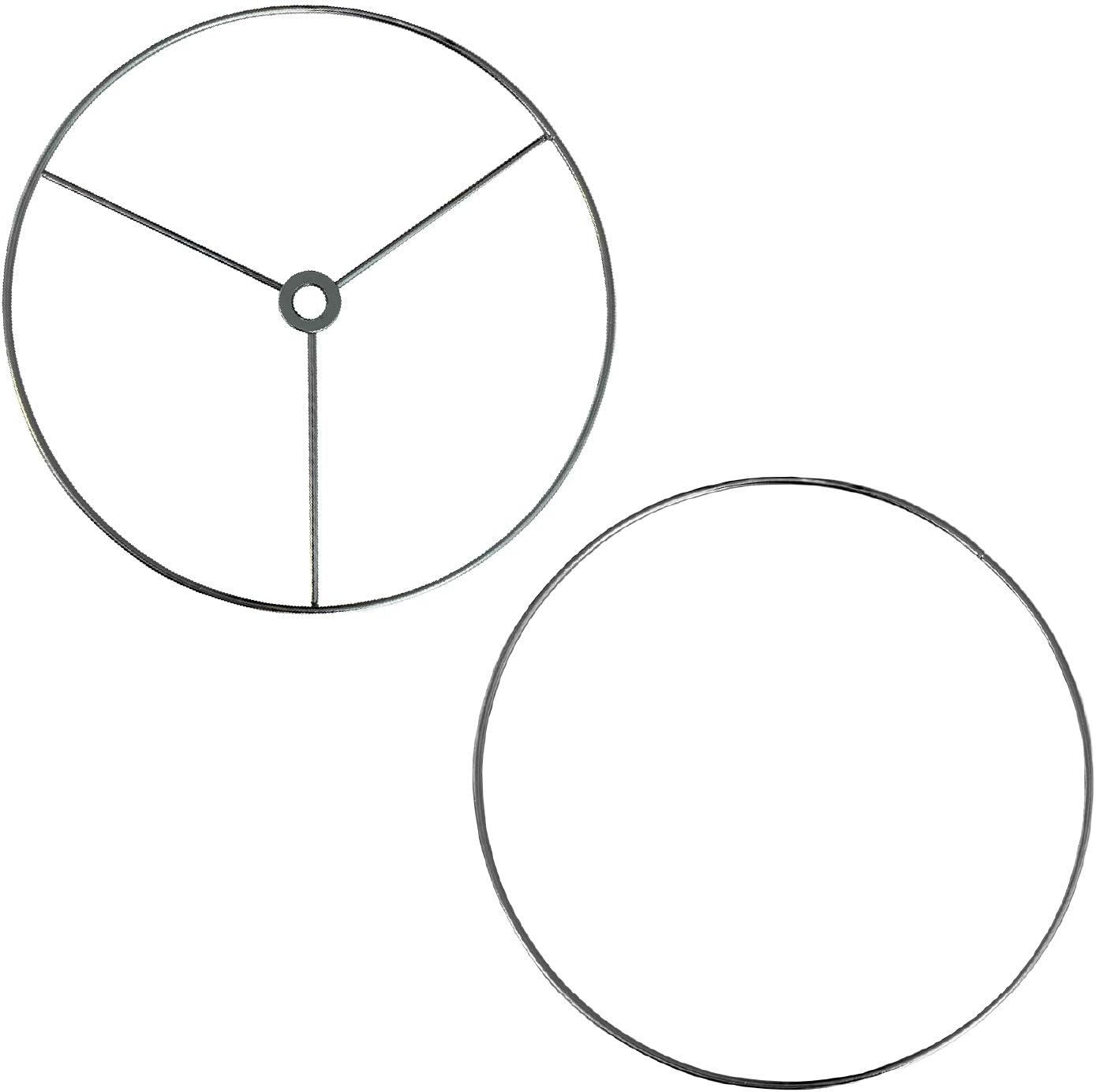 Juego de anillo de sombra de lámpara para colocar una sombra de lámpara DIY  Anillo de acero galvanizado fuerte para sombra de lámpara