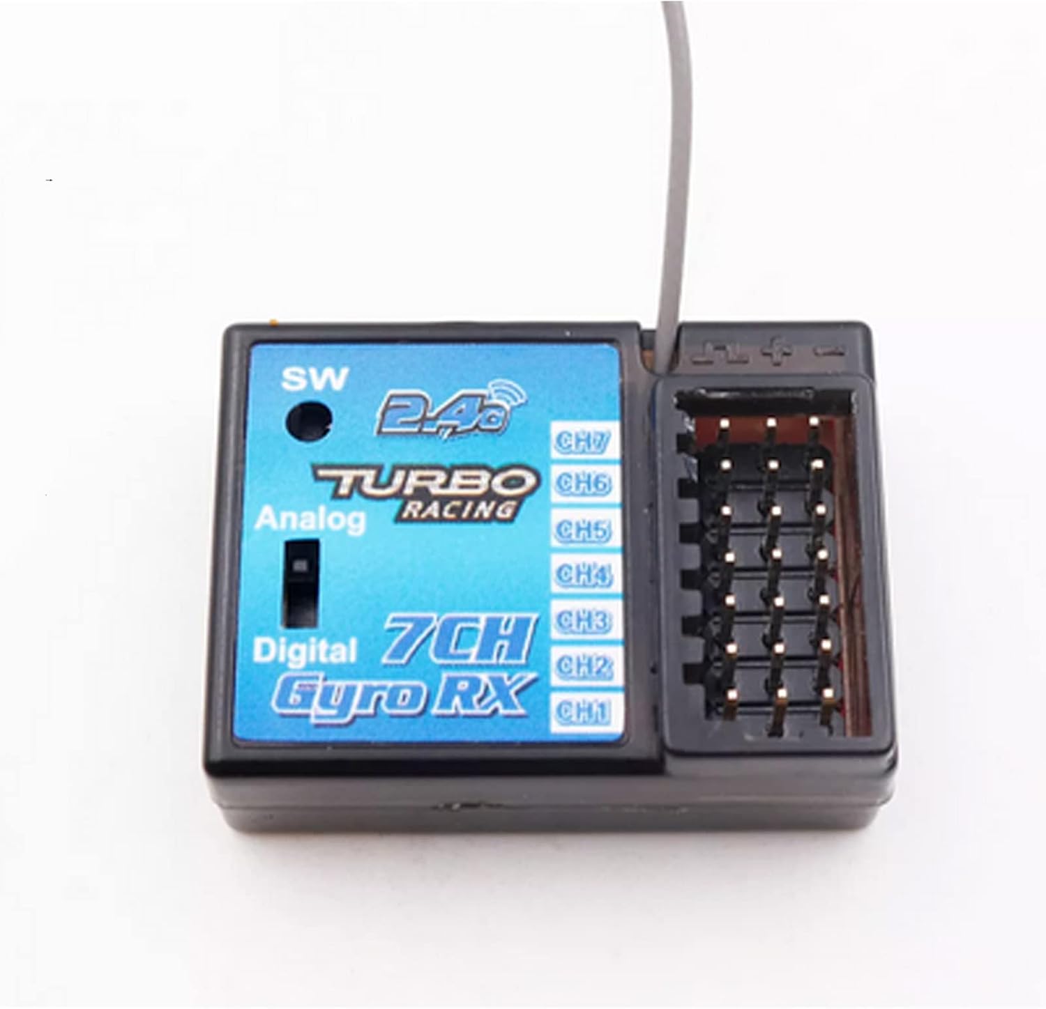 Receptor digital TB-RX200 de 7 canales de 2,4 GHz para Turbo Racing V3.1 System TB-TX2 Transmisor RC Coche Barco
