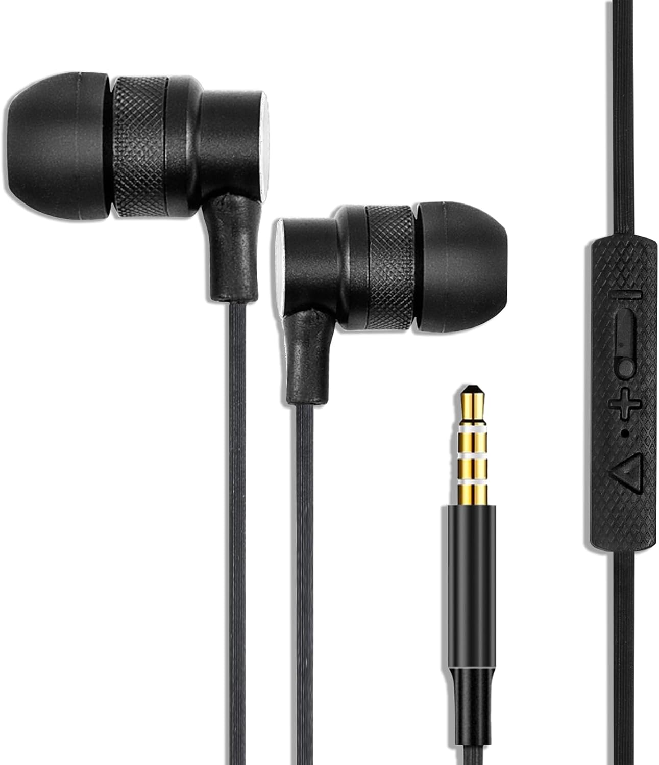 Auriculares intraurales con cable, auriculares con micrófono, auriculares con aislamiento de ruido, espuma viscoelástica para iPhone, Samsung,