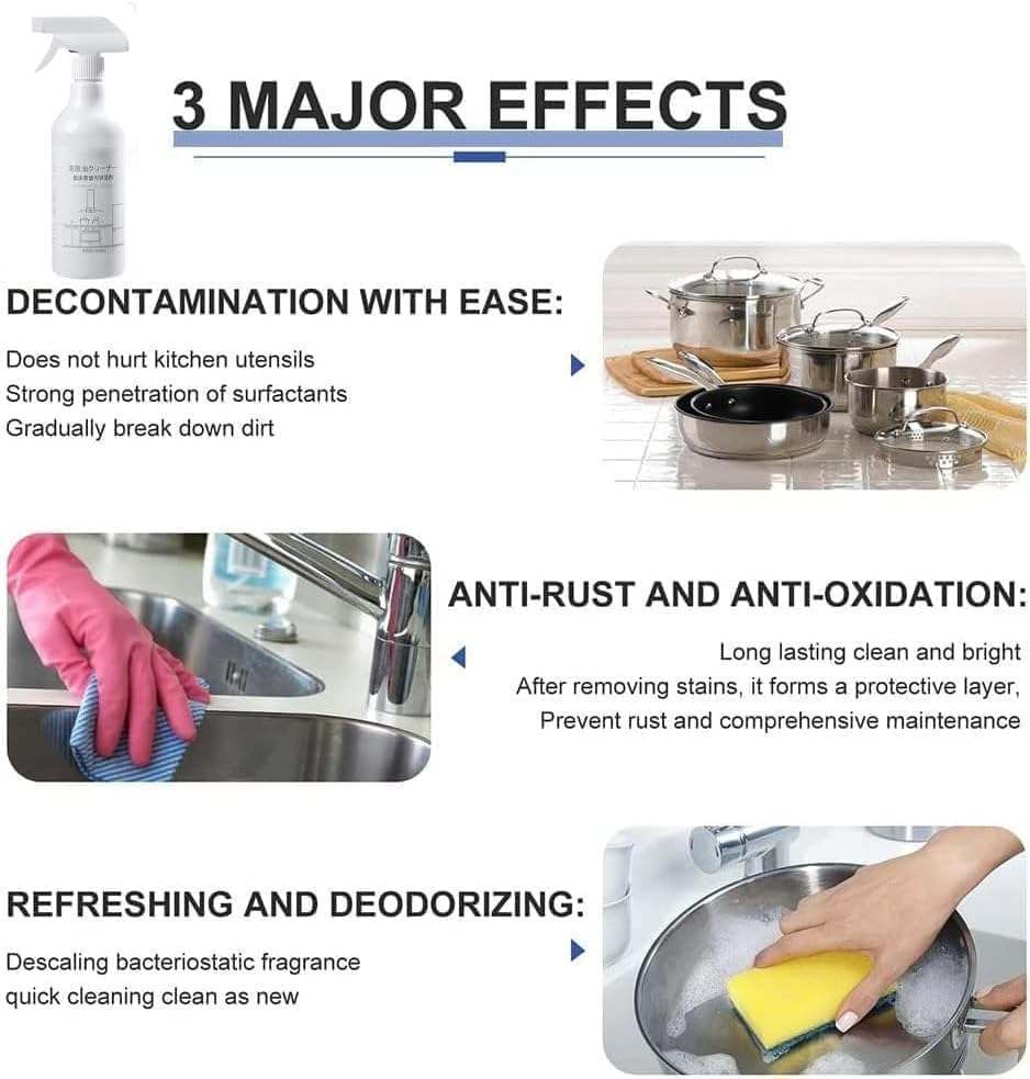 LBXX NEW Spray de espuma para salpicaduras, limpiador de horno de espuma contra salpicaduras, tabletas en aerosol y botella de spray, limpiador en