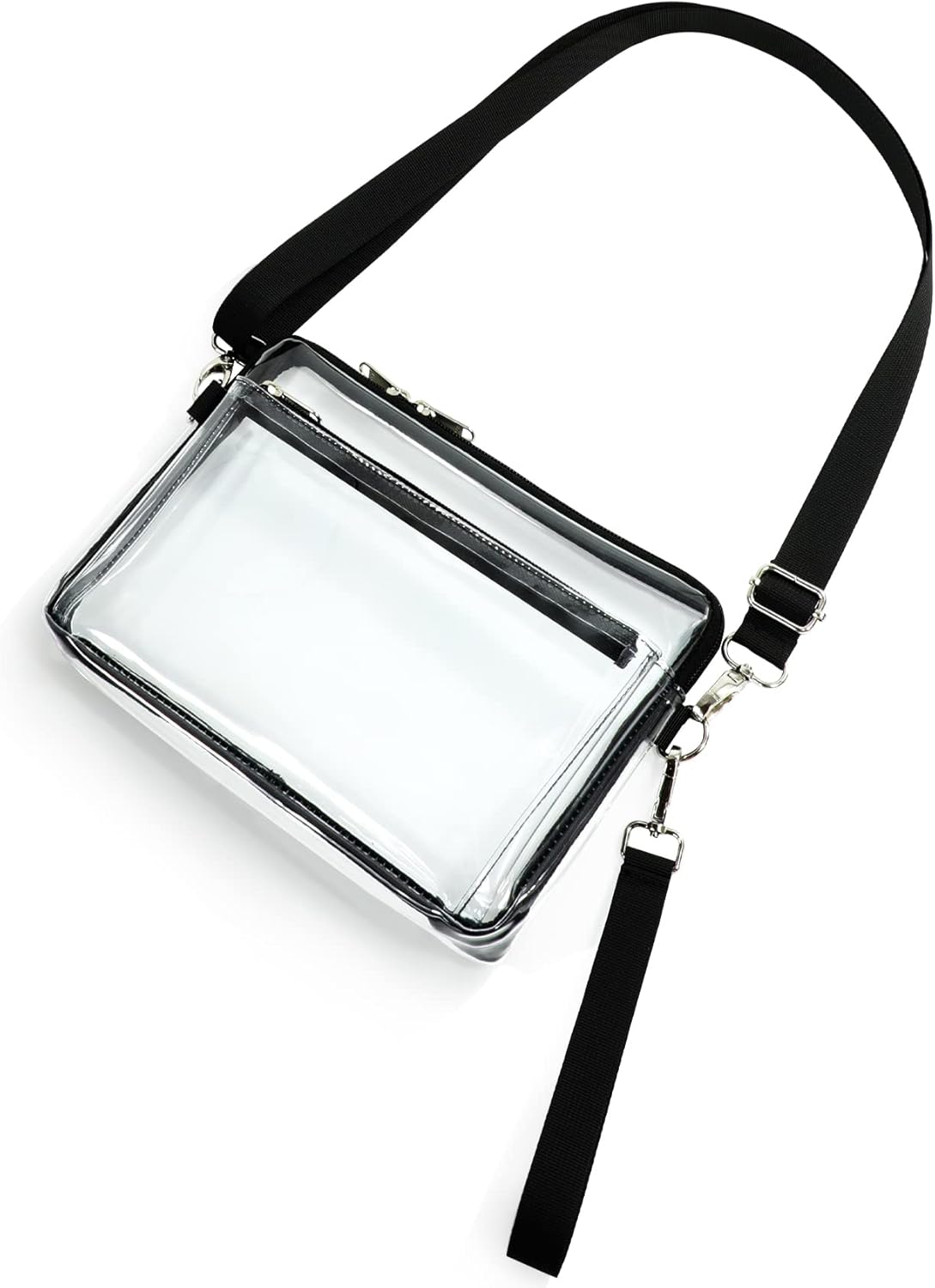 Mildbeer Bolso transparente aprobado por estadios de 10 x 8 pulgadas, bolsas transparentes medianas para conciertos, festivales y eventos en estadios