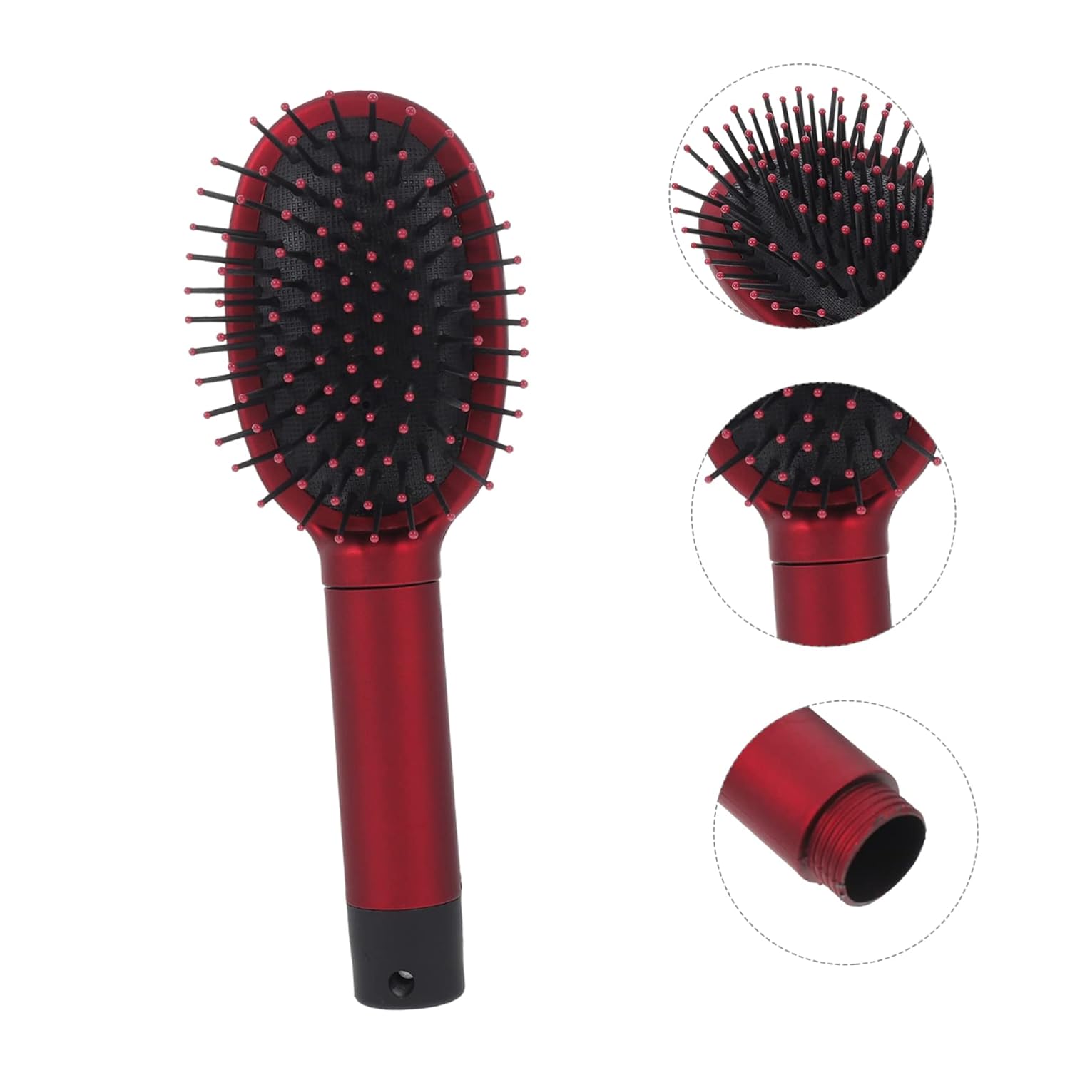Beavorty Caja de almacenamiento de 2 piezas, peine de rodillo, peines para el cabello para mujeres, contenedor secreto seguro para efectivo oculto,