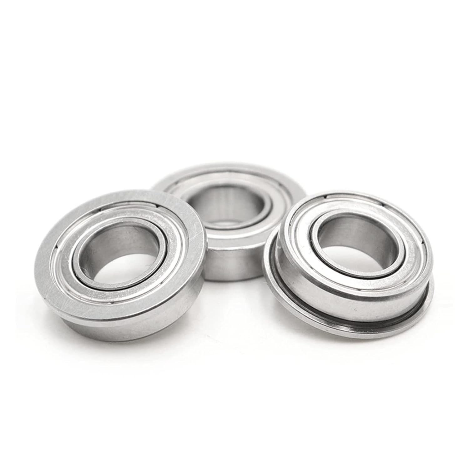 SSIMOO Rodamiento de copa de brida con brida en el anillo exterior MF126ZZ MF126-2Z 6 x 12 * 4, MF95ZZ MF95-2Z 5 * 9 * 3, F624ZZ F624-2Z 4 * 13 * 5