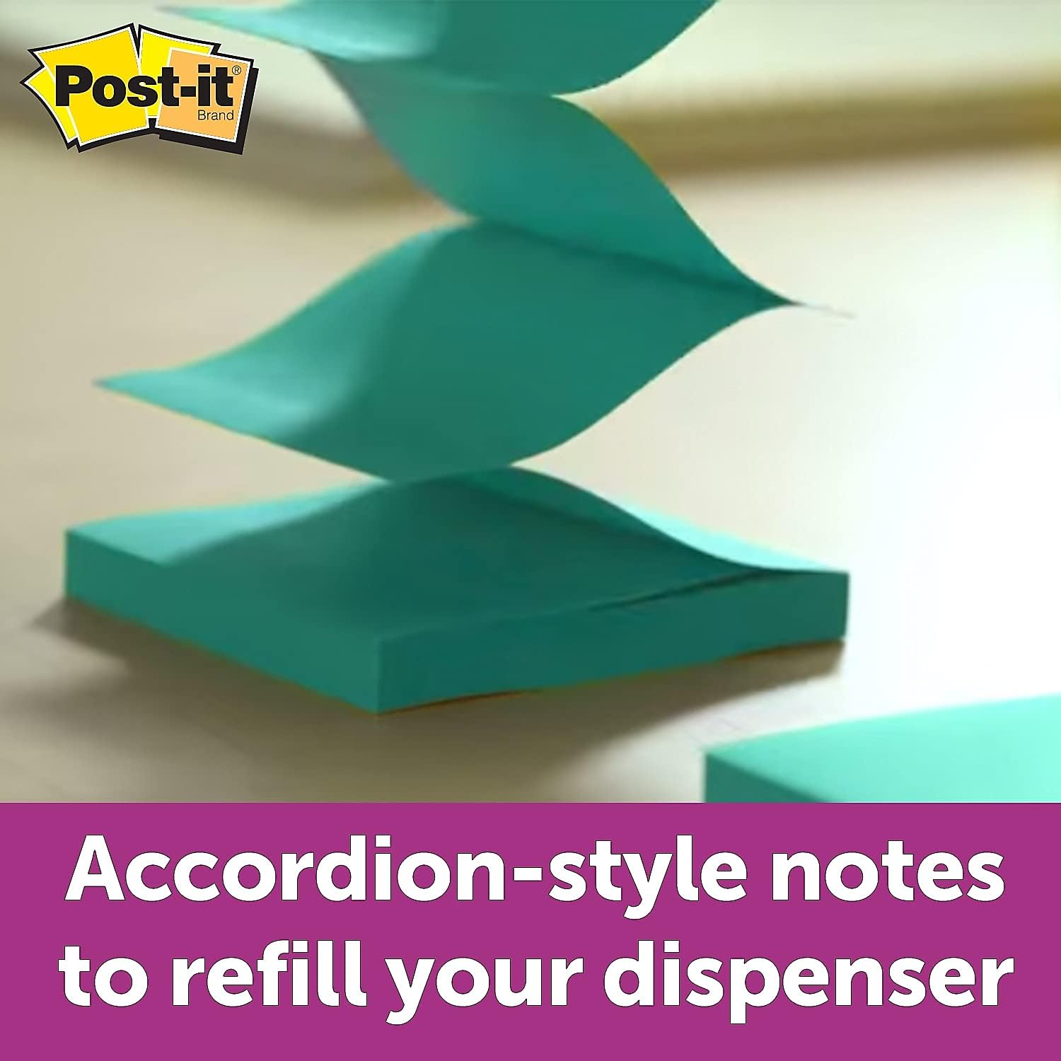 Post-it R440YWSS – Recambio de notas emergentes, forrado, 4 x 4, amarillo canario, 90 hojas, paquete de 5