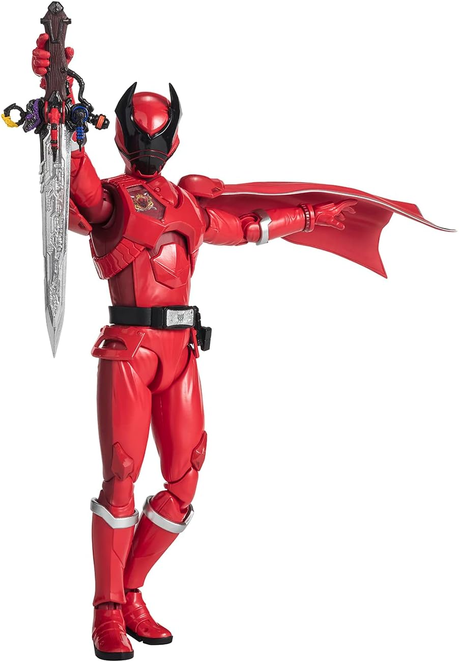 BANDAI SPIRITS( ) S.H. Figuarts King Sentai King Auger, Stag Beetle Auger, Approx. 5.7 inches (145 mm), ABS & PVC Pre-Painted Action Figure