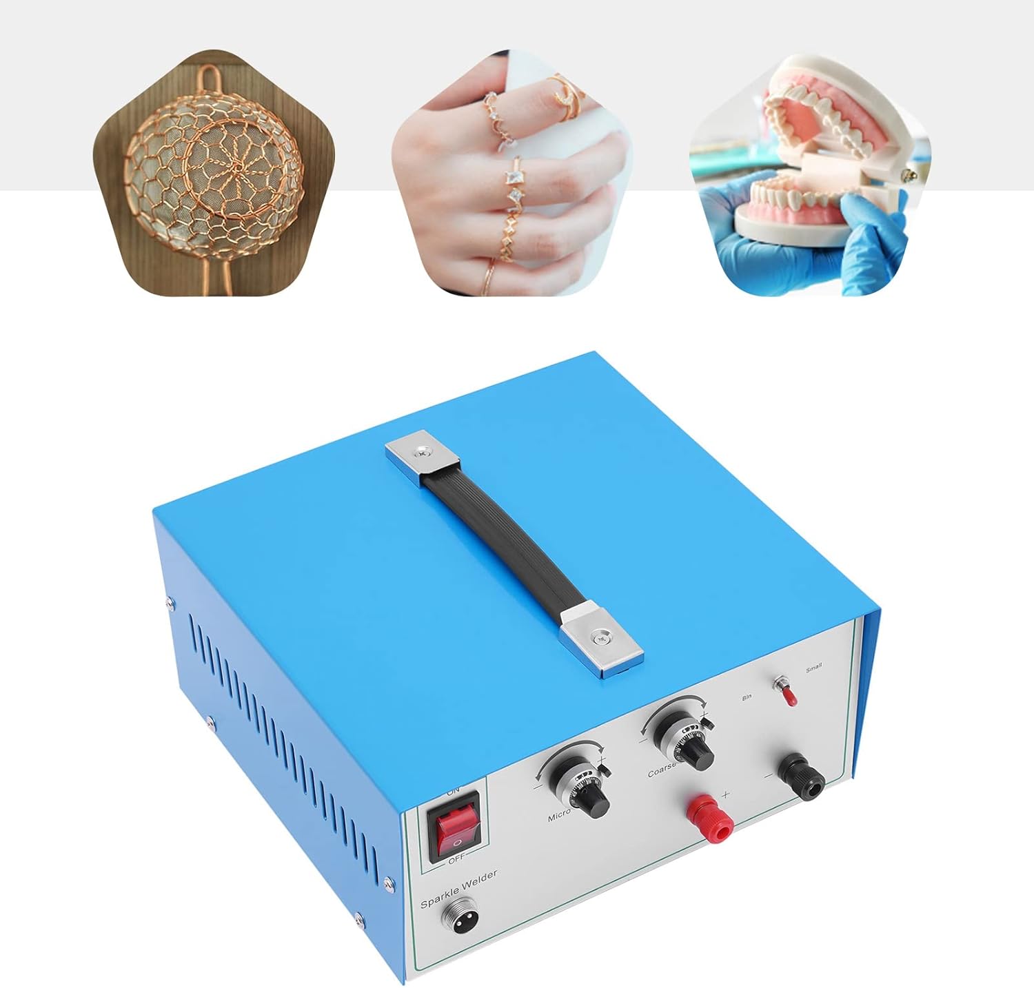 Soldador por puntos de joyería 80A, máquina de soldadura por puntos portátil de mano, equipo eléctrico de soldadura por puntos de 600 W, máquina de