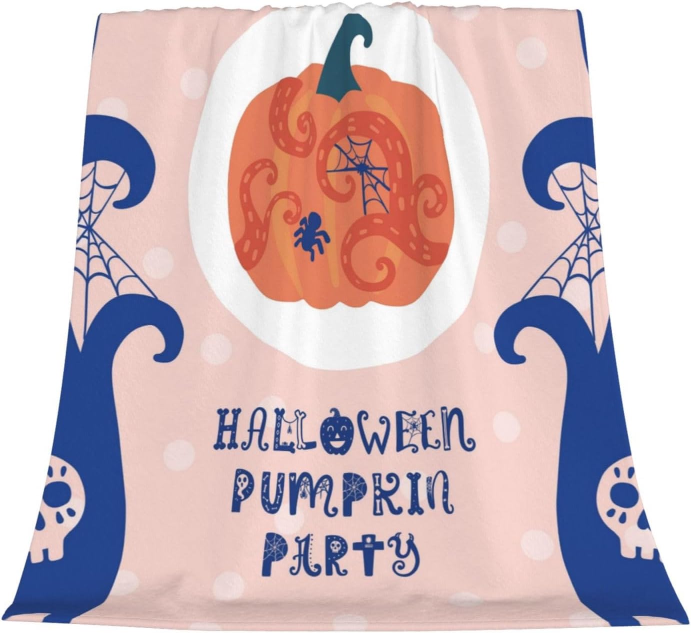 Manta de calabaza para mujer, suave manta de forro polar de verano, lavable, manta ligera de viaje para sofá, cama, sillón durante todas las