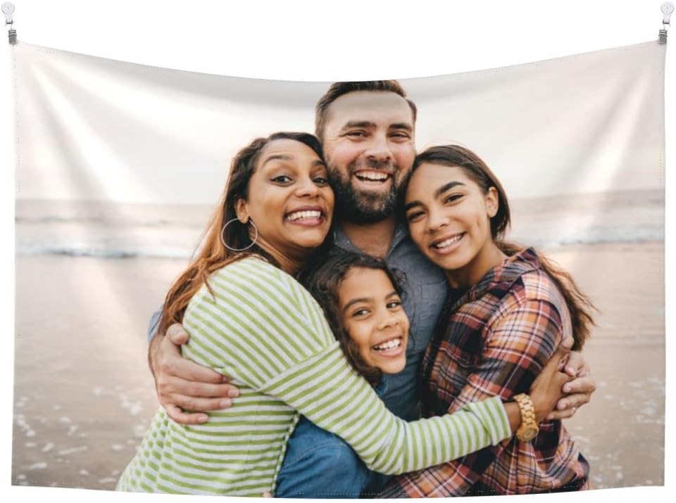 JINJUREN Pancartas y carteles personalizados para colgar imágenes de tapiz personalizado para dormitorio de 51 x 61 pulgadas, verticales