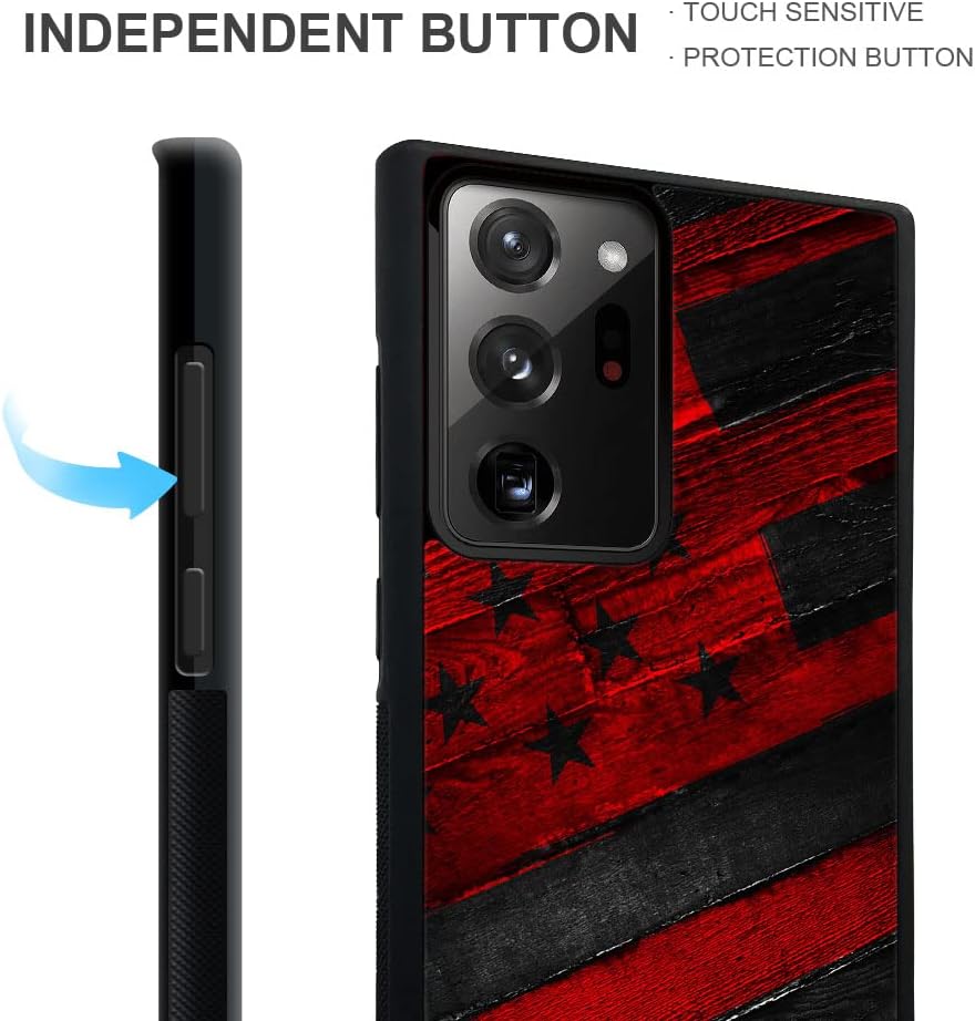 Funda compatible con Samsung Galaxy Note 20, diseño con patrón de parachoques trasero, esquinas reforzadas contra arañazos, esquinas reforzadas de