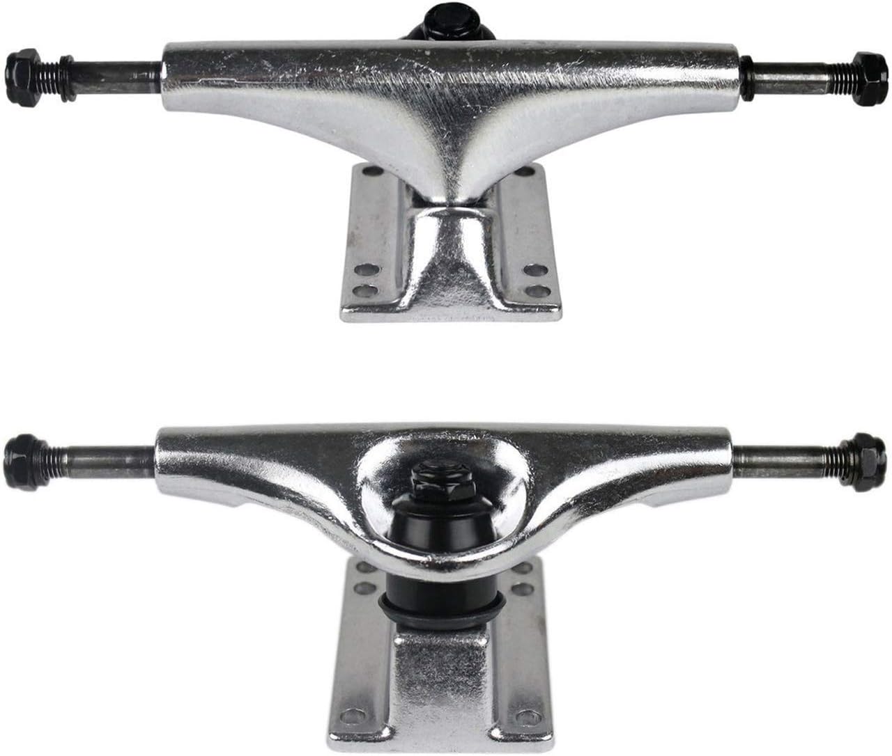 Moose Patineta Completa Verde Neón 7.5″ con Camiones Plateados y Ruedas Negras