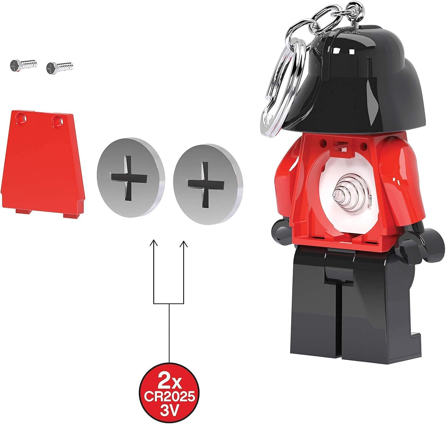 LEGO Star Wars Darth Vader & Stormtrooper – Paquete de llavero de suéter feo, para edades de 6 años en adelante, 2 luces de llavero