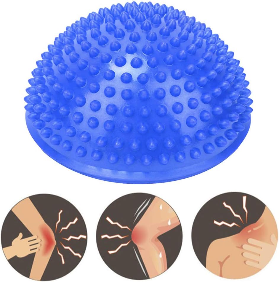 Entrenamiento de equilibrio para ejercicio, bolas de masaje de pies, alivio del estrés, bola de masaje de yoga, semicírculo para relajarse, nervios