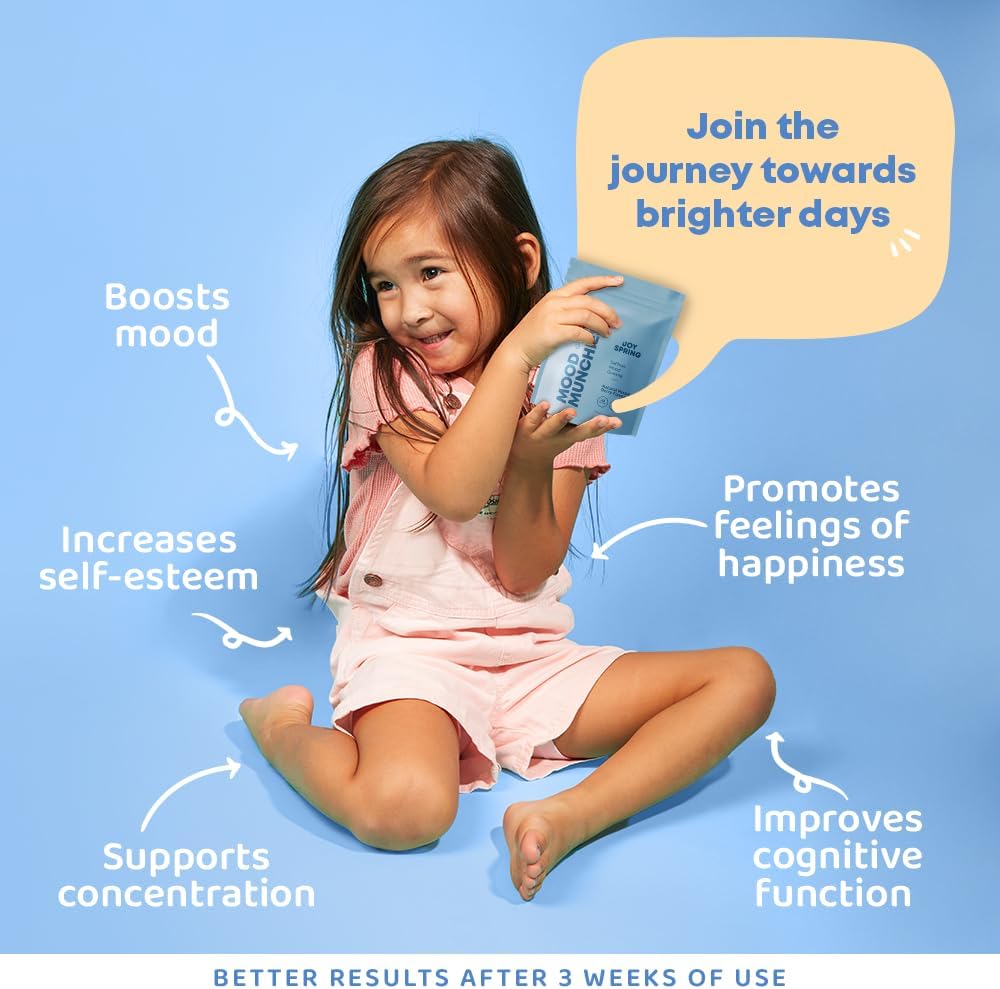 JoySpring Gomitas calmantes para niños, suplemento calmante para niños, gomitas de apoyo inmunológico para niños, apoyo inmunológico para niños y