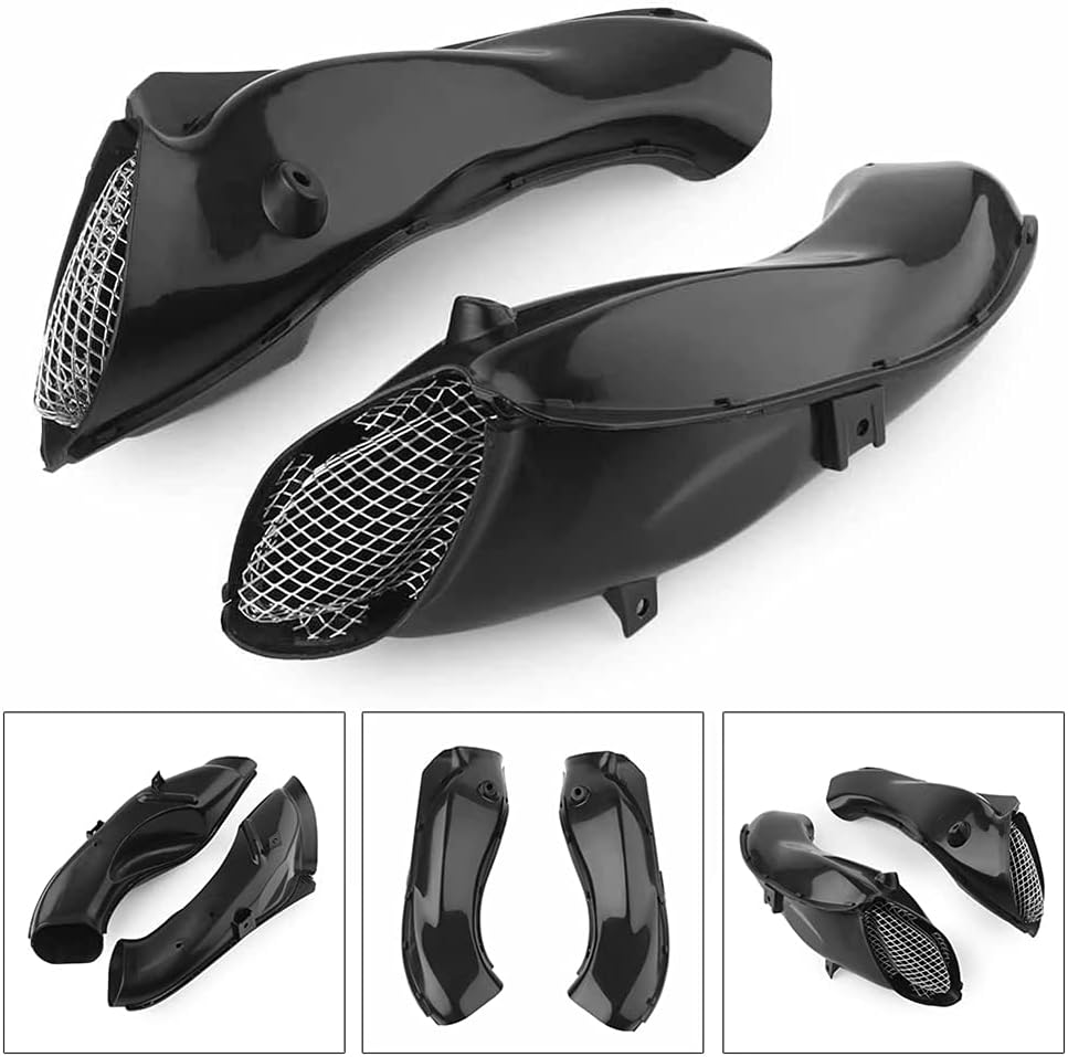 FLPRO – Tubos de aire ABS negro para Suzuki 2004 2005 GSX-R600 GSXR750 k4 04 05 GSXR 600 GSX-R750