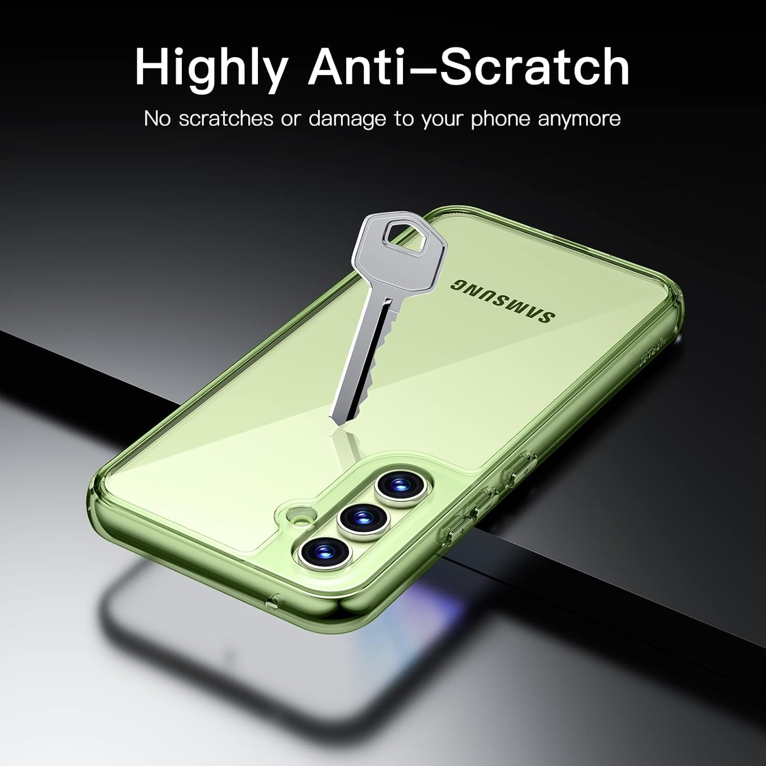 JETech Funda para Samsung Galaxy A54 5G de 6.4 pulgadas, no amarillenta a prueba de golpes, funda protectora para teléfono, parte trasera de