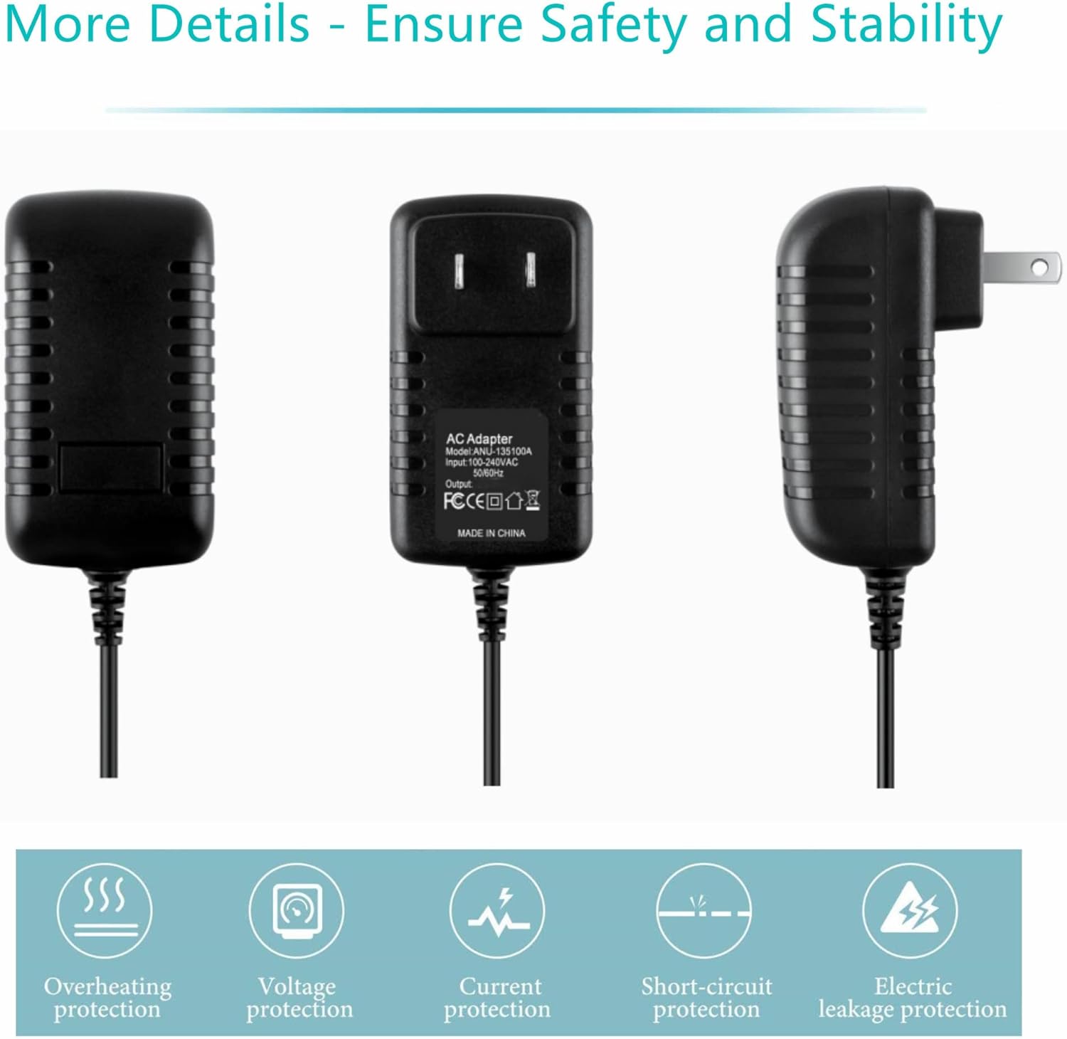 Dysead ACDC Adapter Compatible with Texas Instruments Model AC-9250 Power Supply Cord Cable PSU