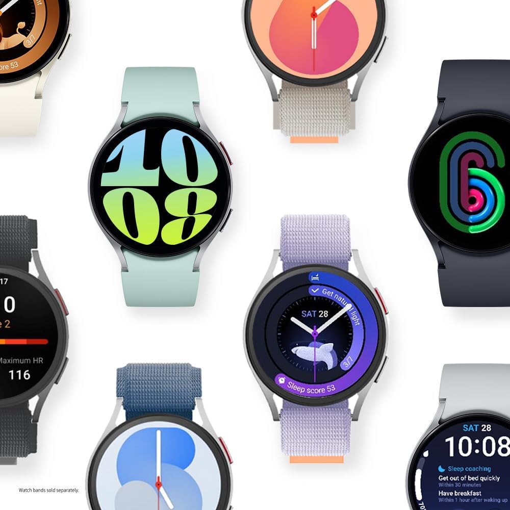 SAMSUNG Galaxy Watch 6 – Reloj inteligente Bluetooth de 1.732 in con rastreador de fitness, zonas de recursos humanos personalizadas, entrenamiento