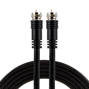 GE Cable coaxial RG6, 6 pies, conectores tipo F, instalación atornillada, no requiere herramientas, negro 33626 GE Cable coaxial RG6, 6 pies, conectores tipo F, instalación atornillada, no requiere herramientas, negro 33626
