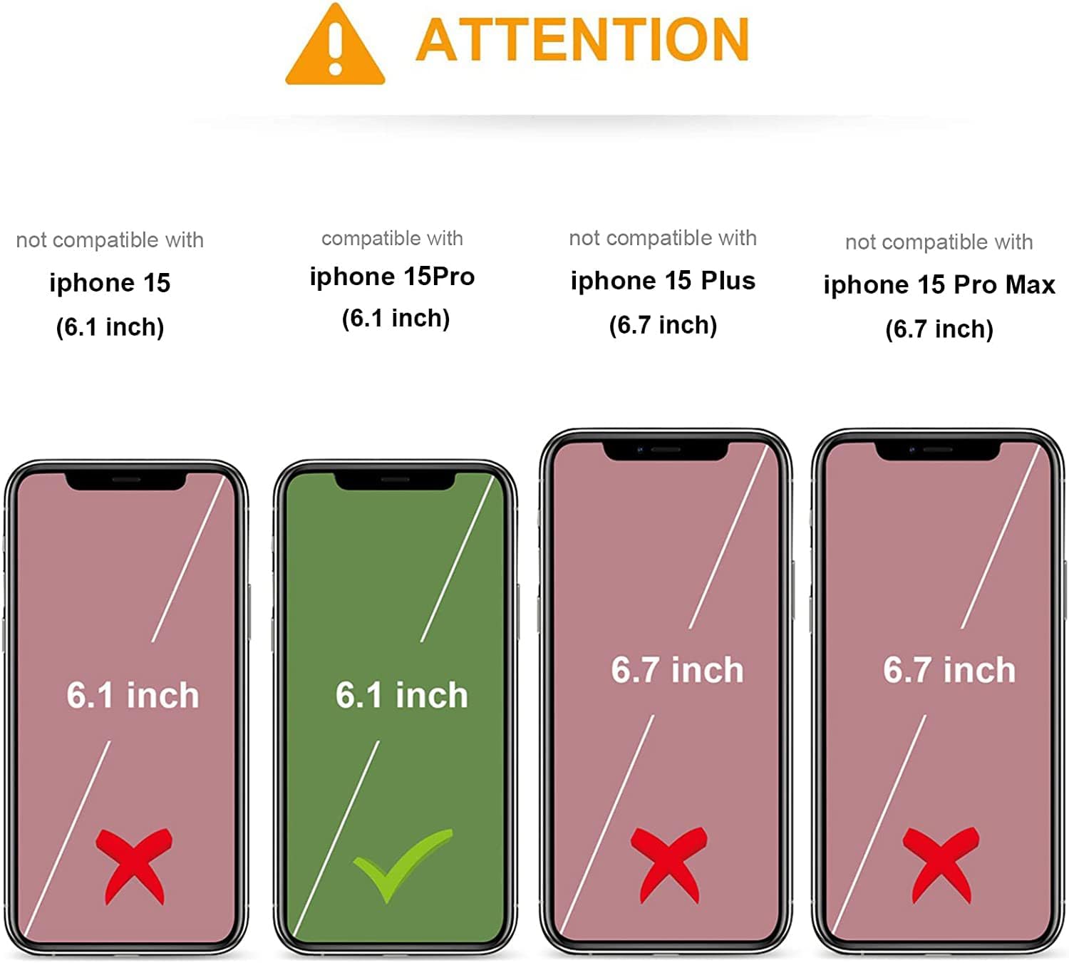KIHUWEY Funda compatible con iPhone 15 Pro con soporte para tarjeta de crédito, cierre magnético de cuero de alta calidad, función atril, funda